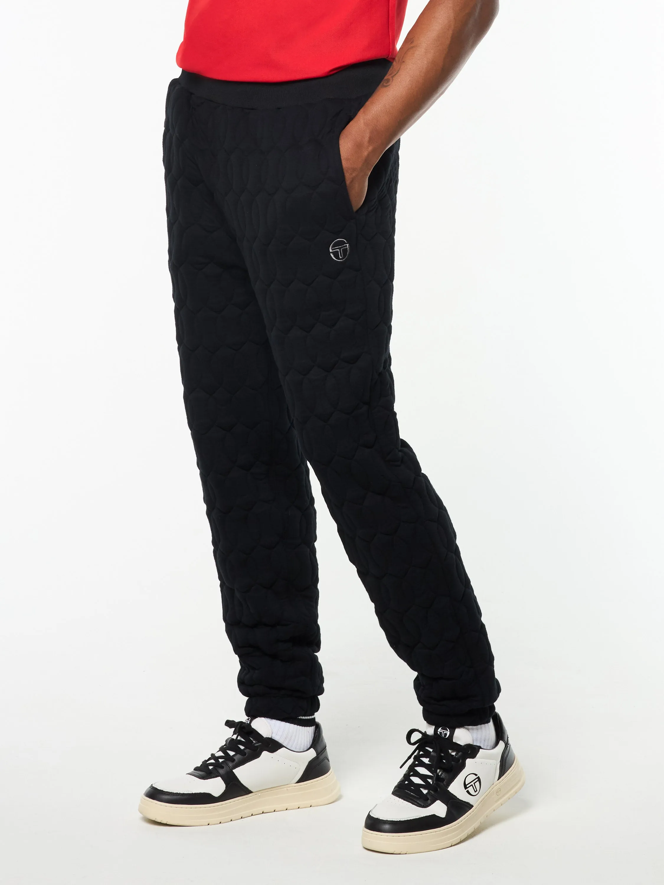 Aversa Quilted Sweatpant- Black Beauty sold by Sergio Tacchini