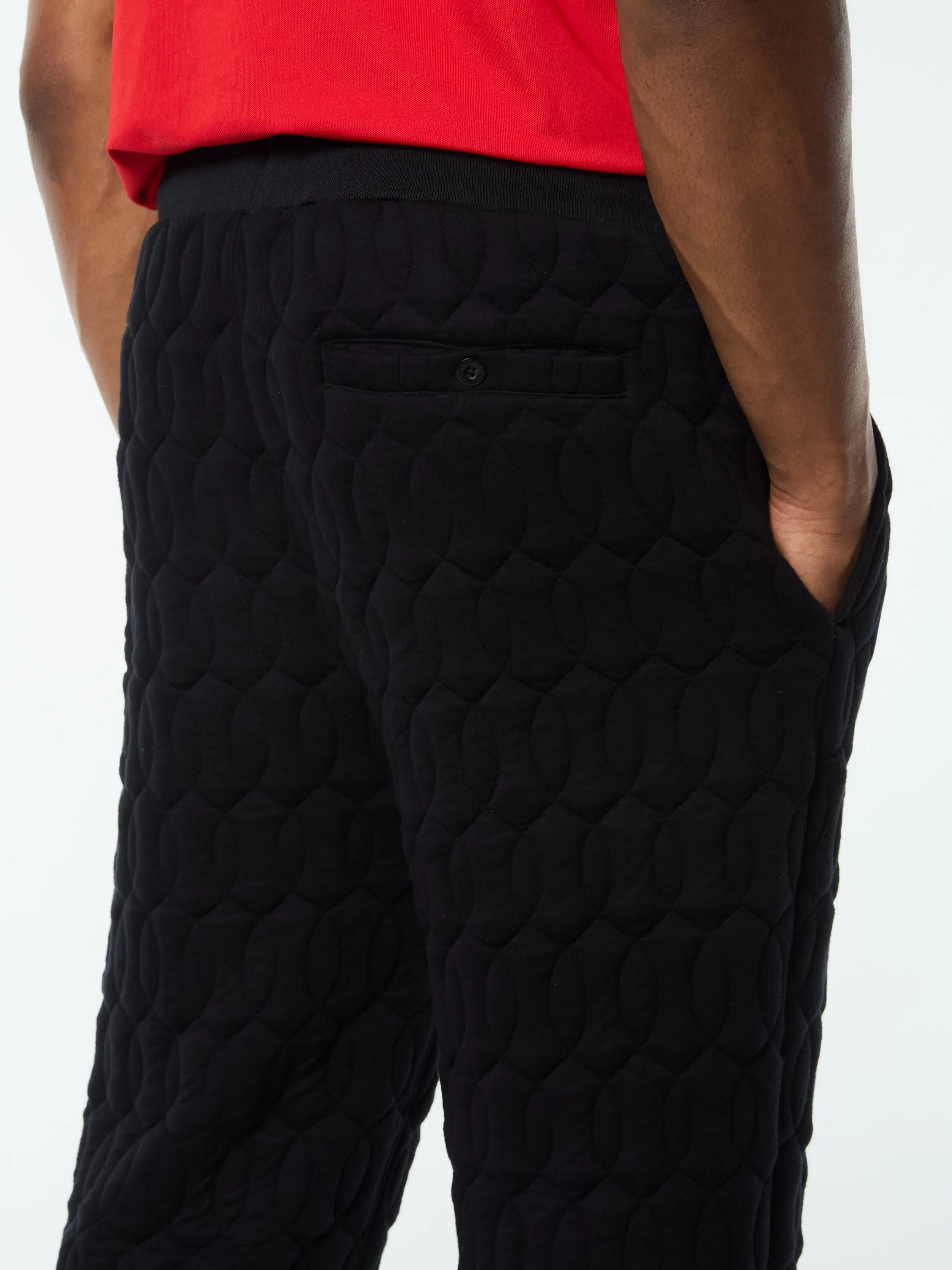 Aversa Quilted Sweatpant- Black Beauty sold by Sergio Tacchini product image thumbnail 5
