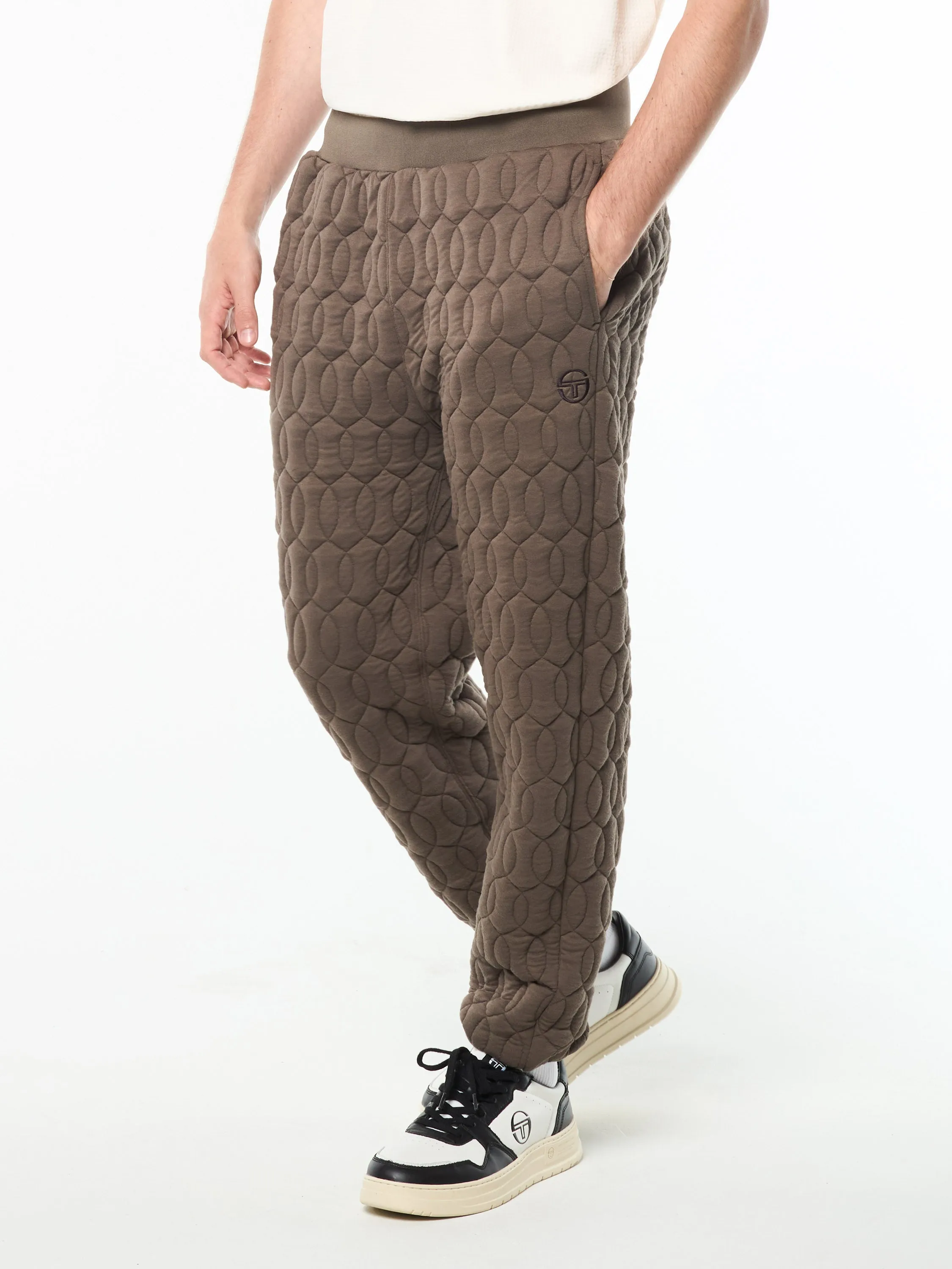 Aversa Quilted Sweatpant- Morel sold by Sergio Tacchini