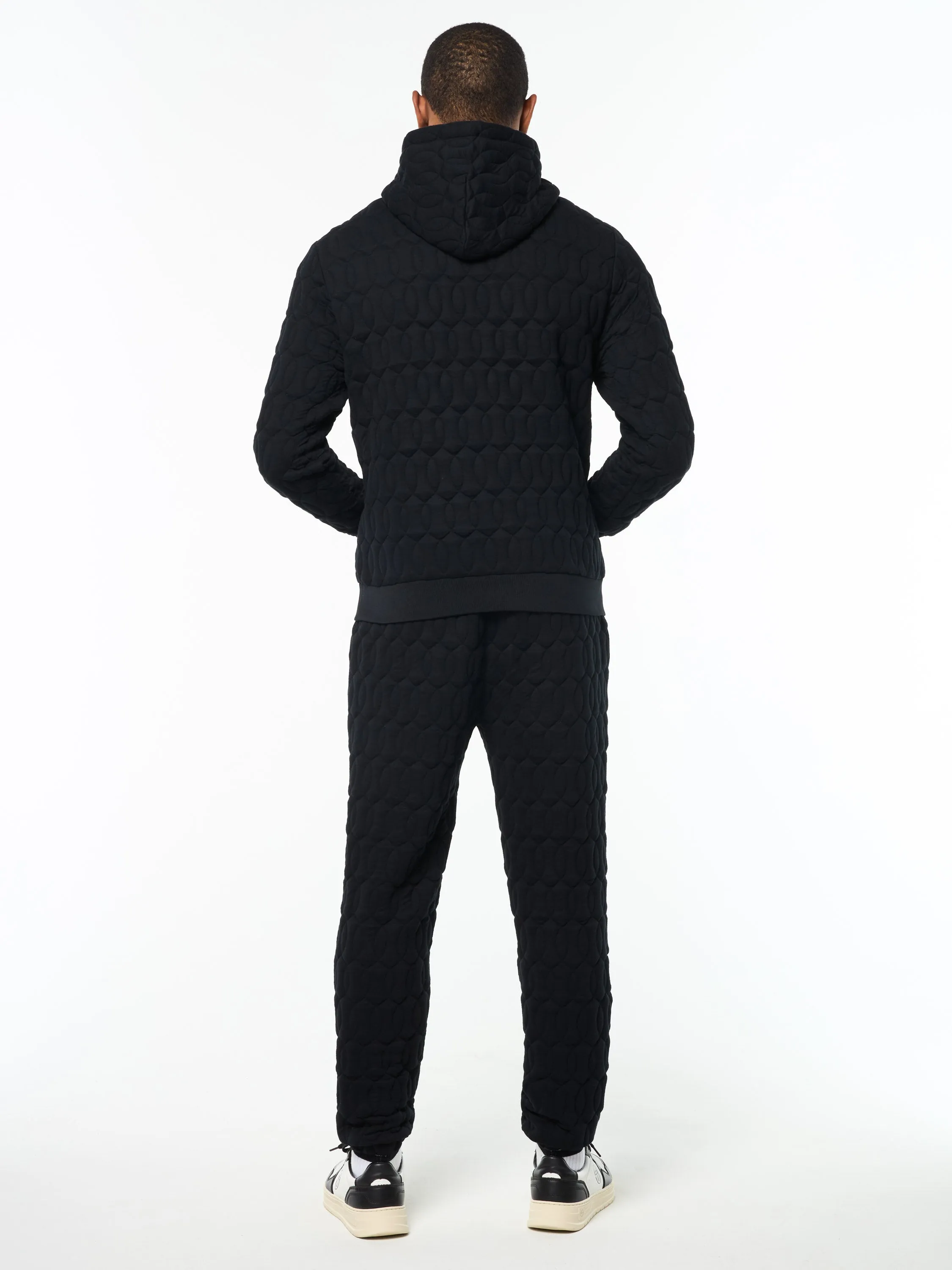 Aversa Quilted Hoodie- Black Beauty sold by Sergio Tacchini product image thumbnail 4