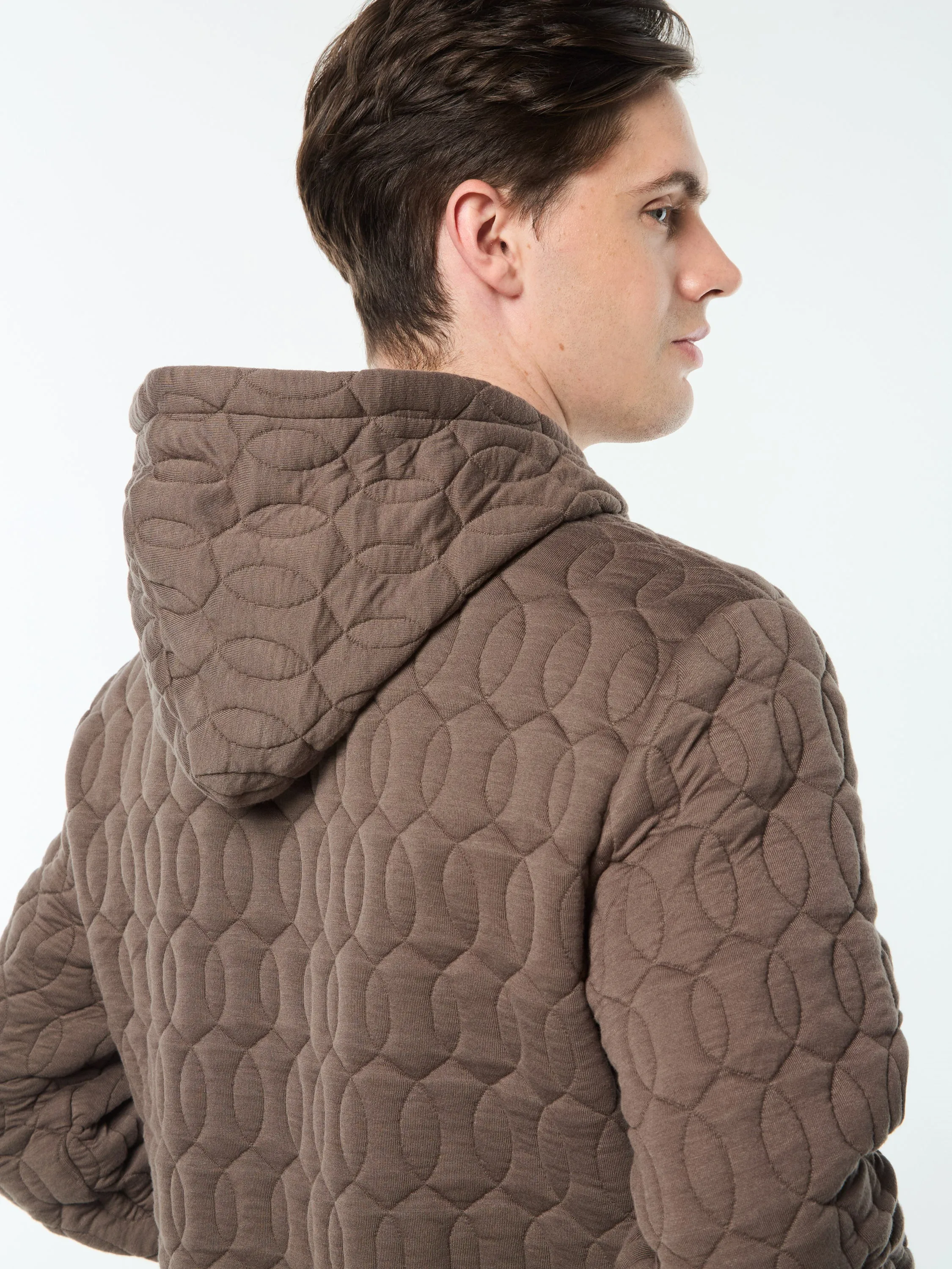Aversa Quilted Hoodie- Morel sold by Sergio Tacchini product image thumbnail 5