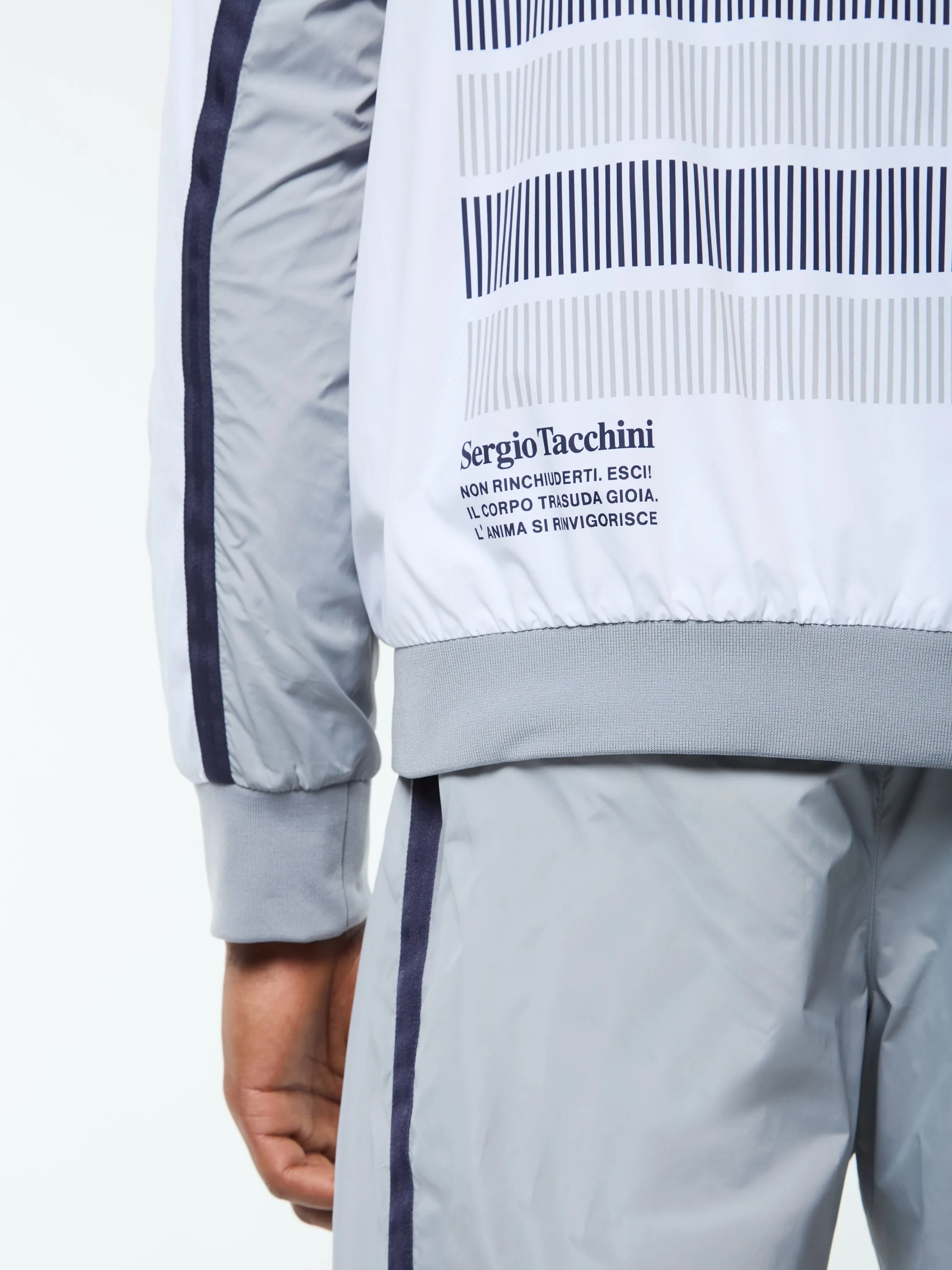 Campo Court Track Jacket- Quiet Grey sold by Sergio Tacchini product image thumbnail 5