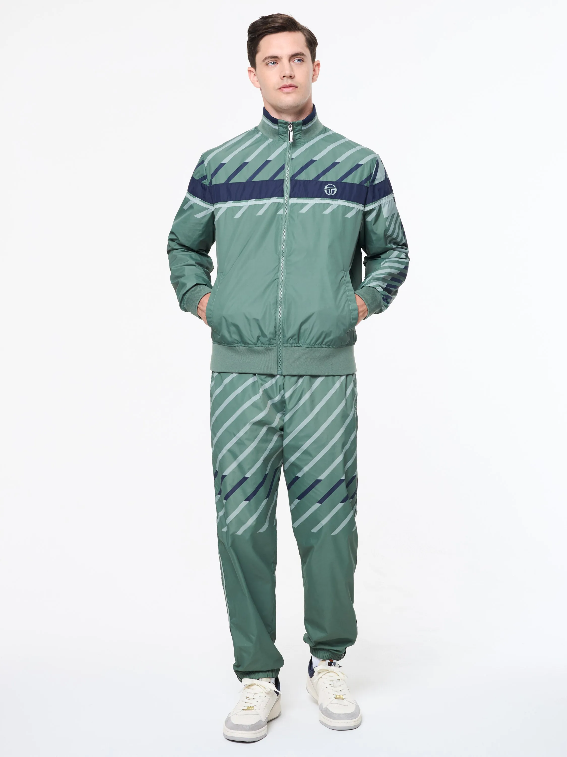 Quadretto Track Jacket- Duck Green sold by Sergio Tacchini product image thumbnail 2
