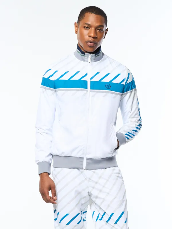 Quadretto Track Jacket- Brilliant White sold by Sergio Tacchini