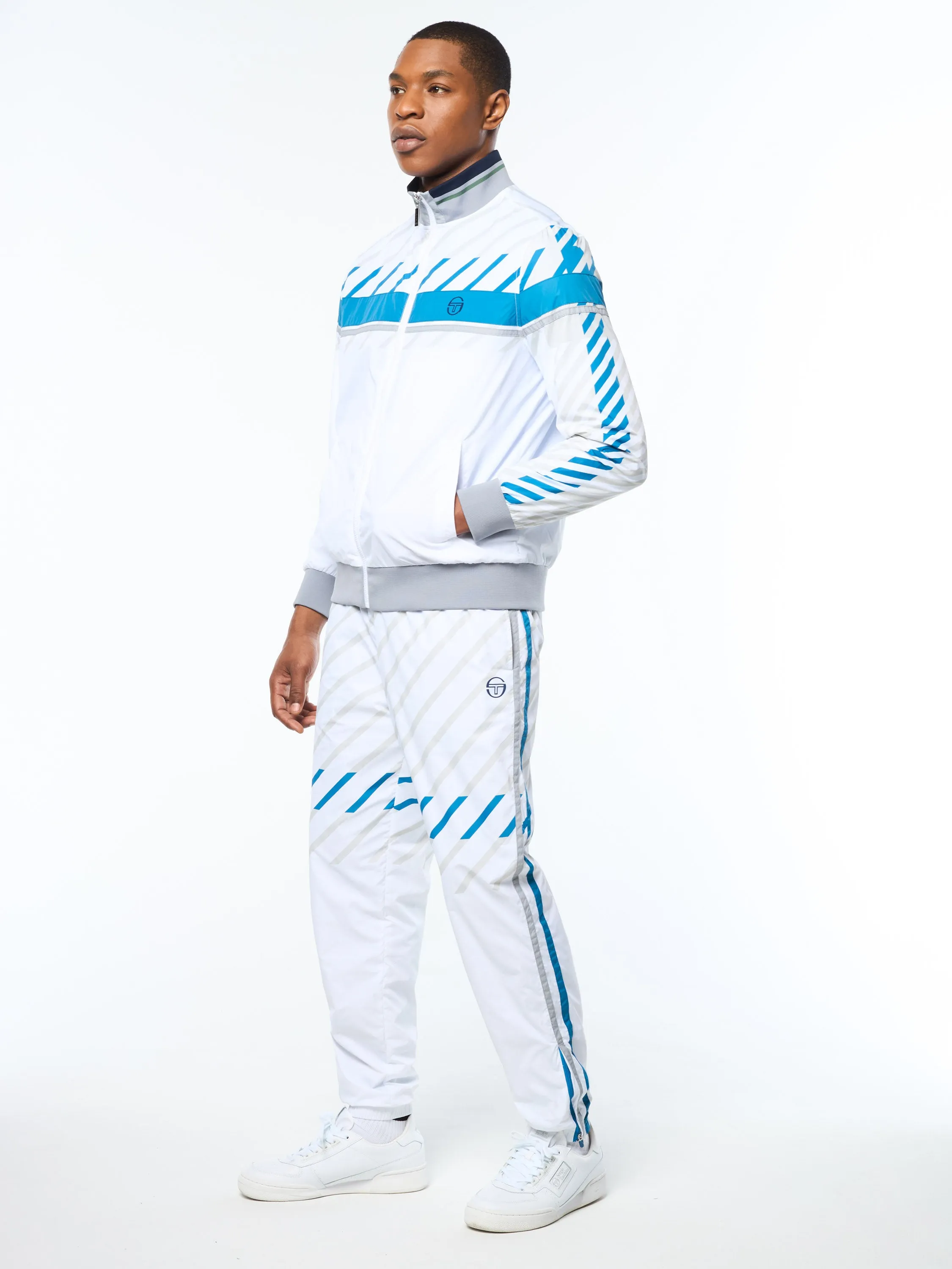 Quadretto Track Jacket- Brilliant White sold by Sergio Tacchini product image thumbnail 3
