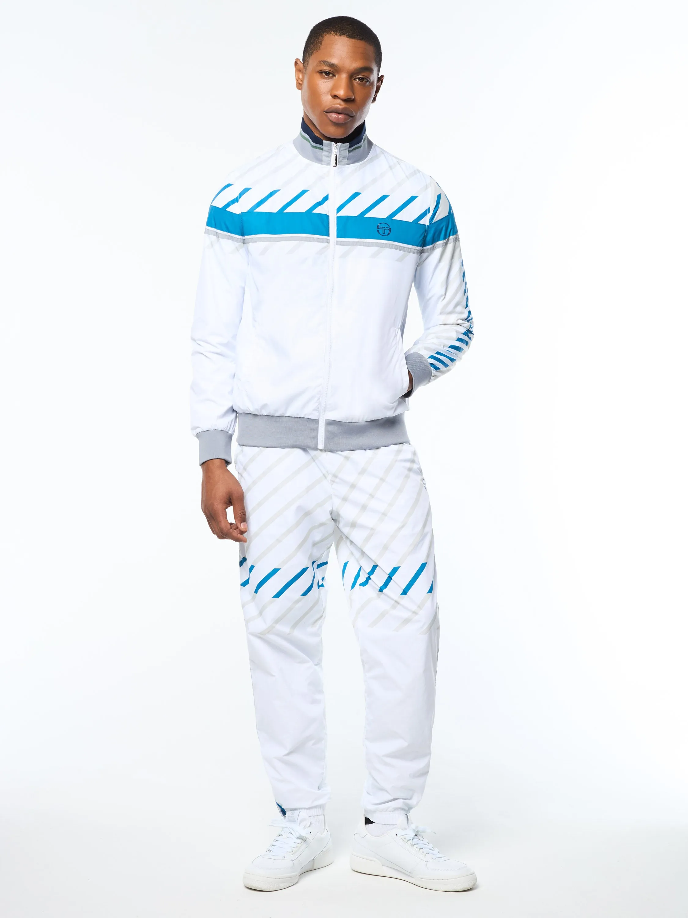 Quadretto Track Jacket- Brilliant White sold by Sergio Tacchini product image thumbnail 2