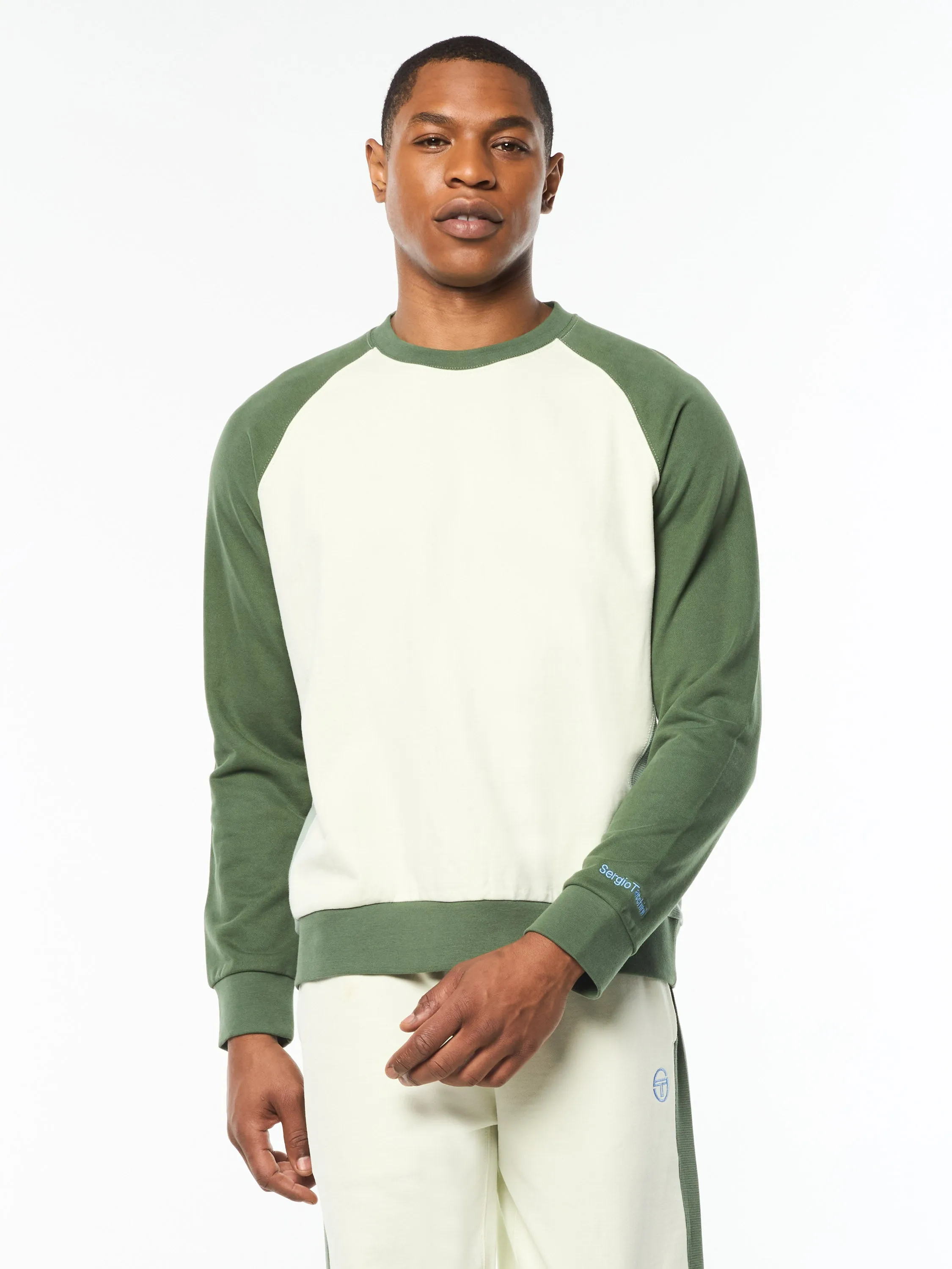 Suonare Crewneck- Almost Aqua sold by Sergio Tacchini