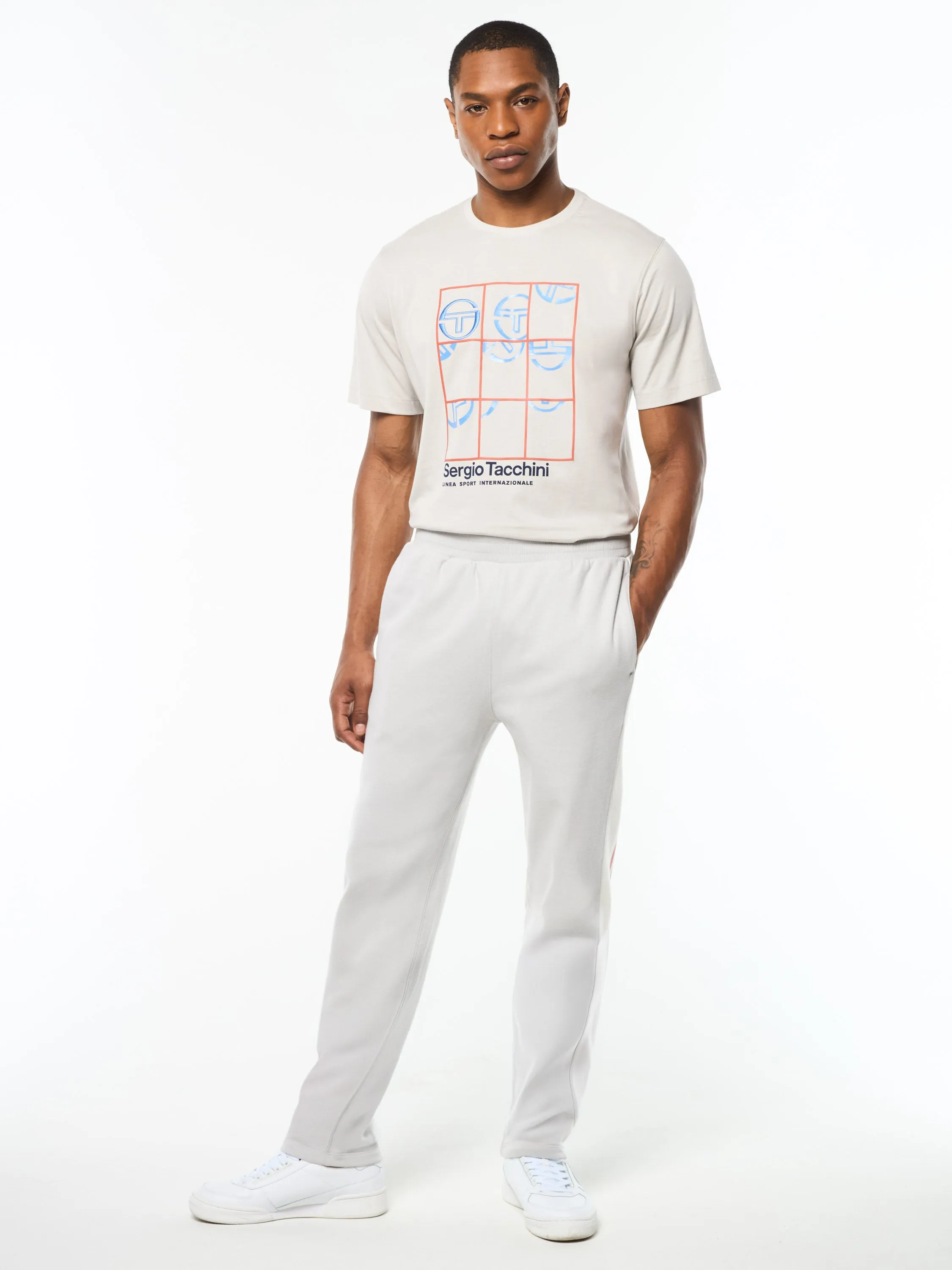 Cursivo Track Pant- Quiet Grey sold by Sergio Tacchini product image thumbnail 2