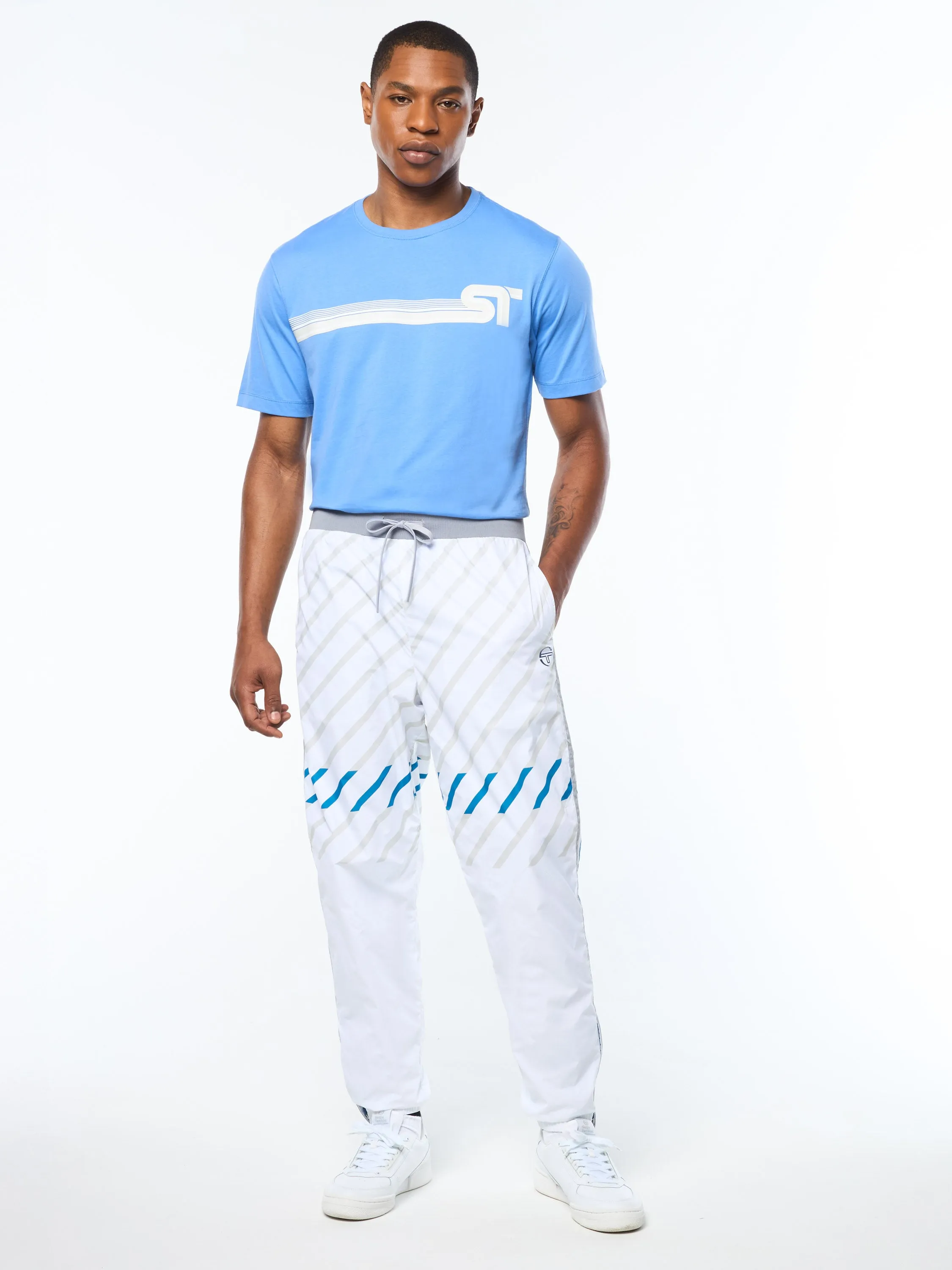 Quadretto Track Pant- Brilliant White sold by Sergio Tacchini product image thumbnail 2