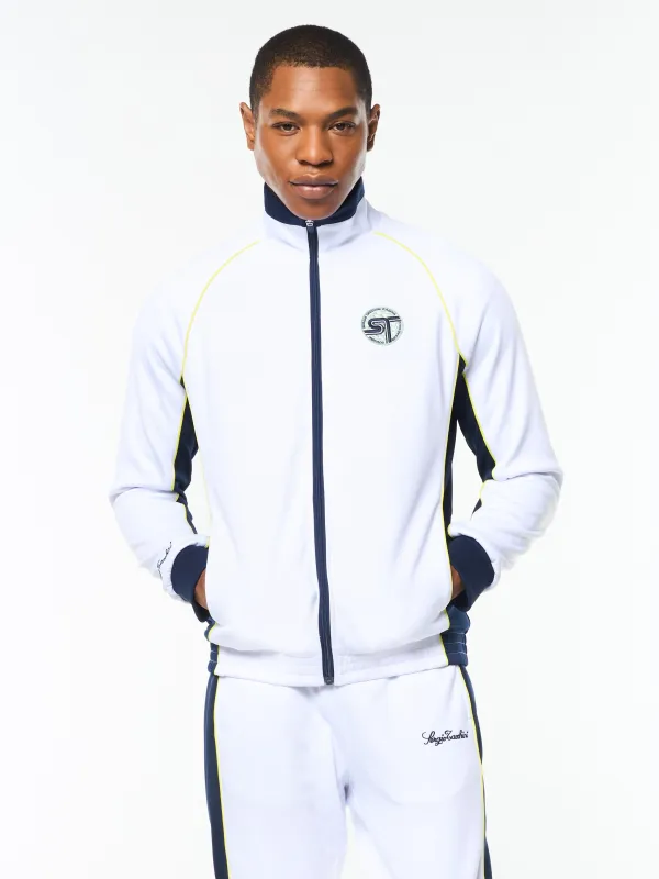 Corsa Track Jacket- Brilliant White sold by Sergio Tacchini