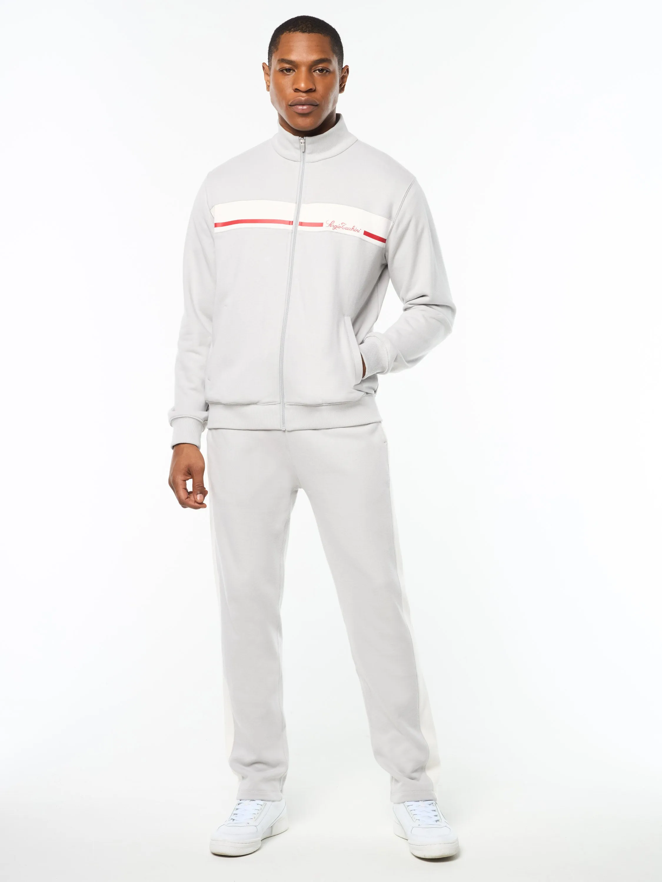 Cursivo Track Jacket- Quiet Grey sold by Sergio Tacchini product image thumbnail 2