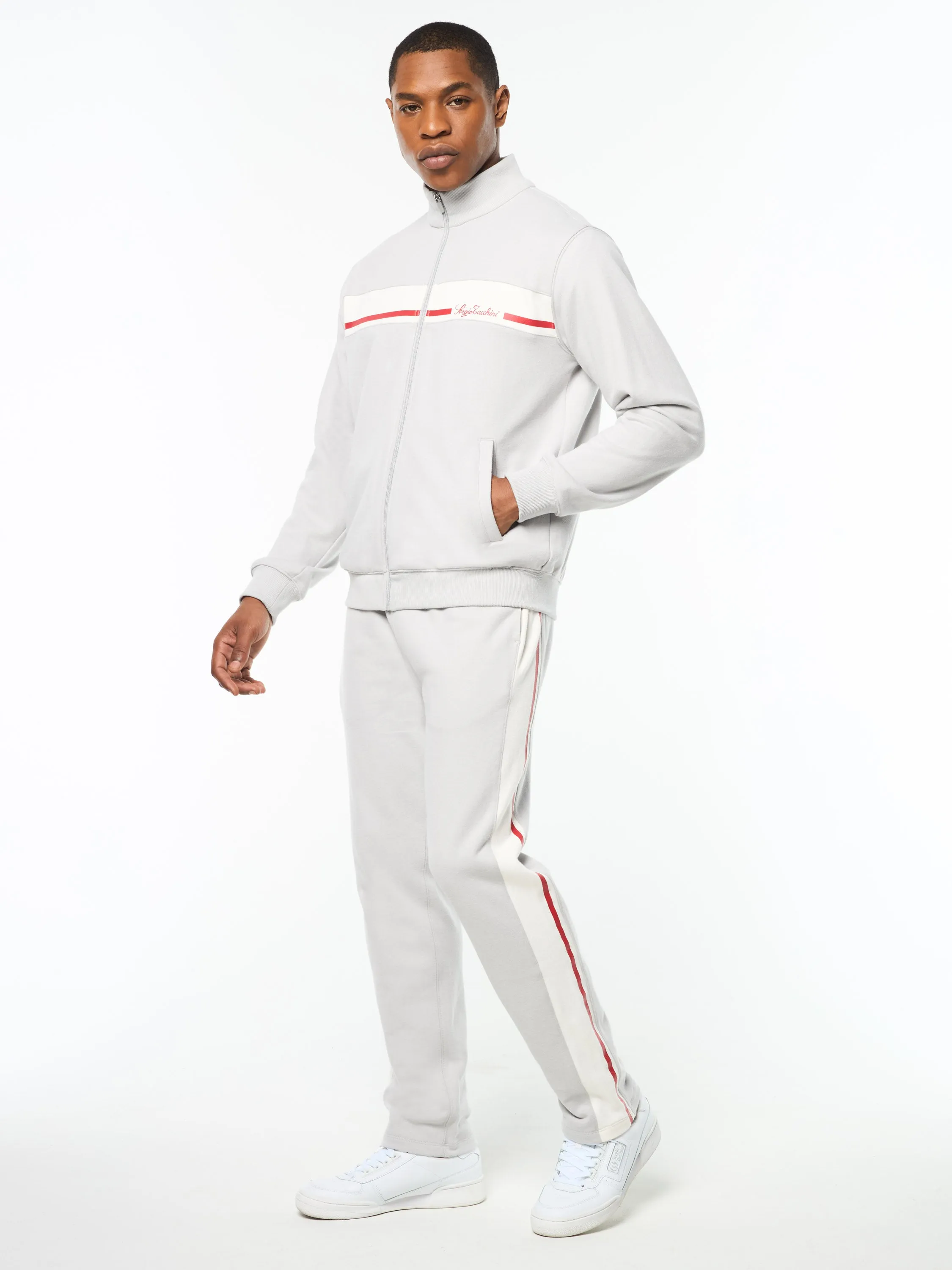 Cursivo Track Jacket- Quiet Grey sold by Sergio Tacchini product image thumbnail 3