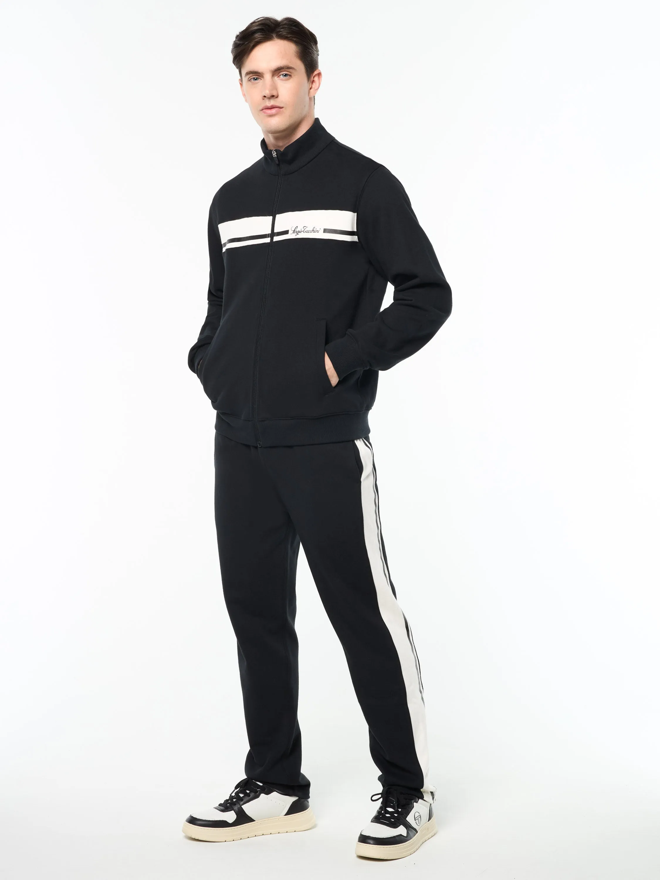 Cursivo Track Jacket- Black Beauty sold by Sergio Tacchini product image thumbnail 3
