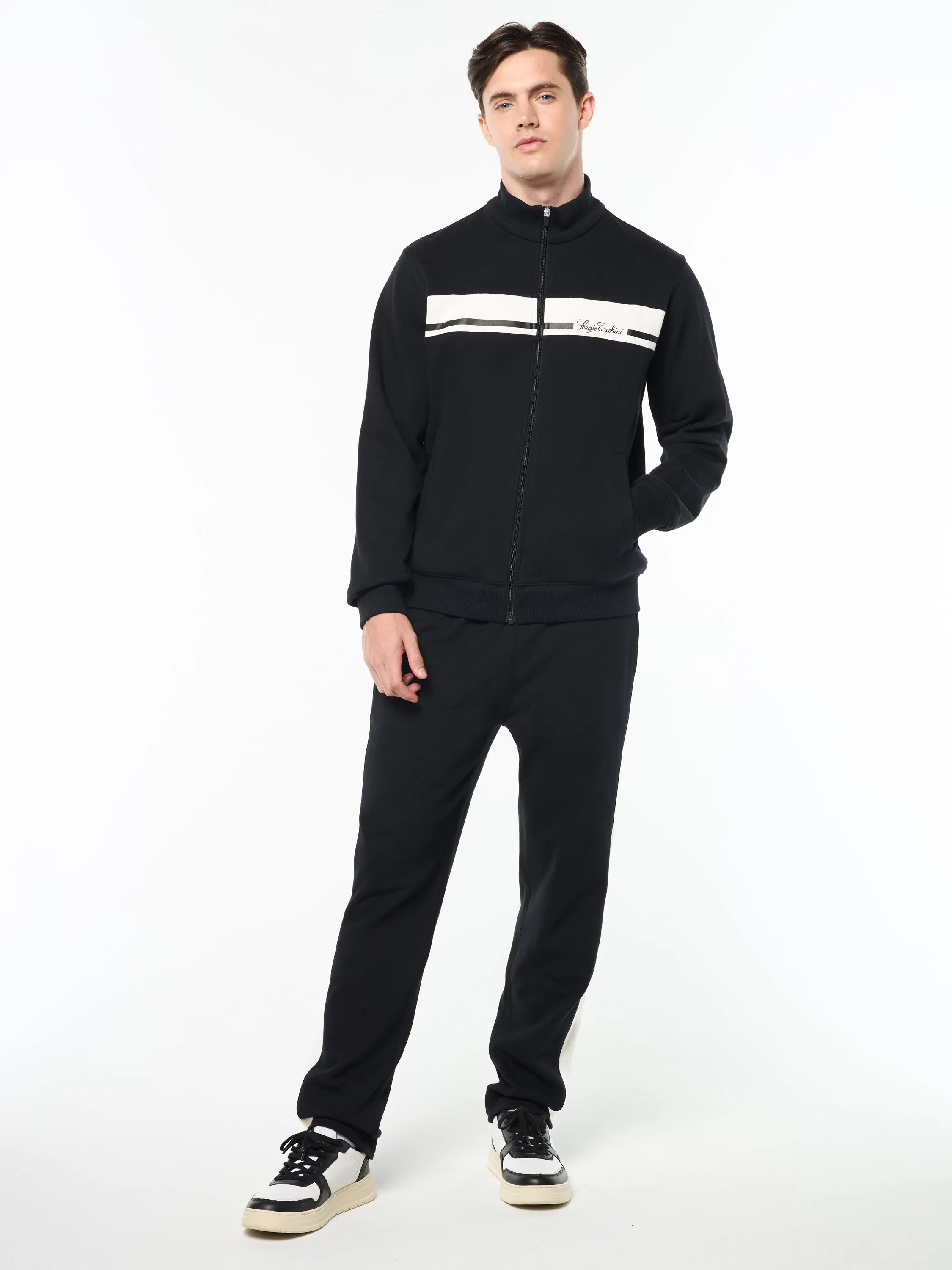 Cursivo Track Jacket- Black Beauty sold by Sergio Tacchini product image thumbnail 2
