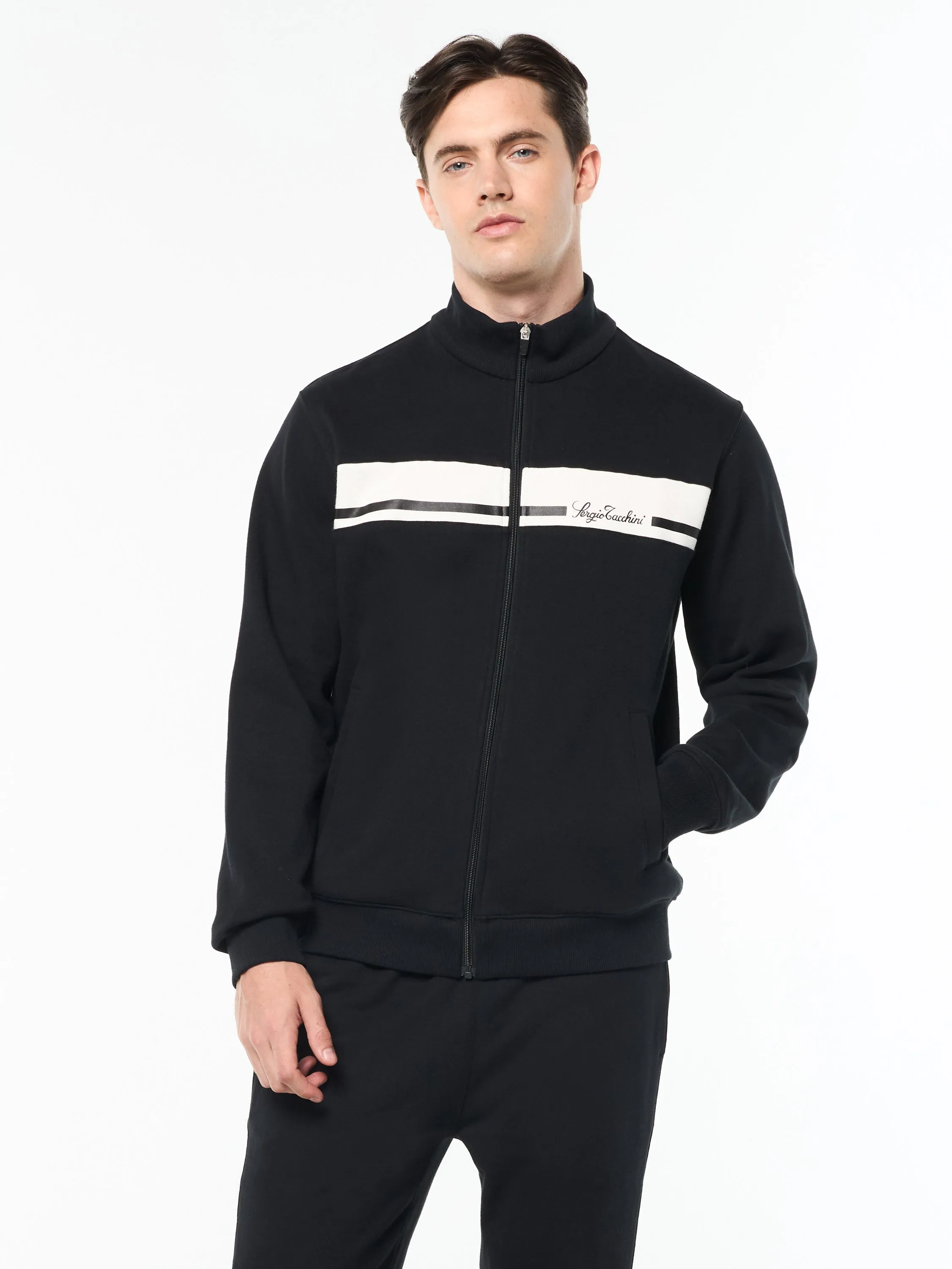 Cursivo Track Jacket- Black Beauty sold by Sergio Tacchini
