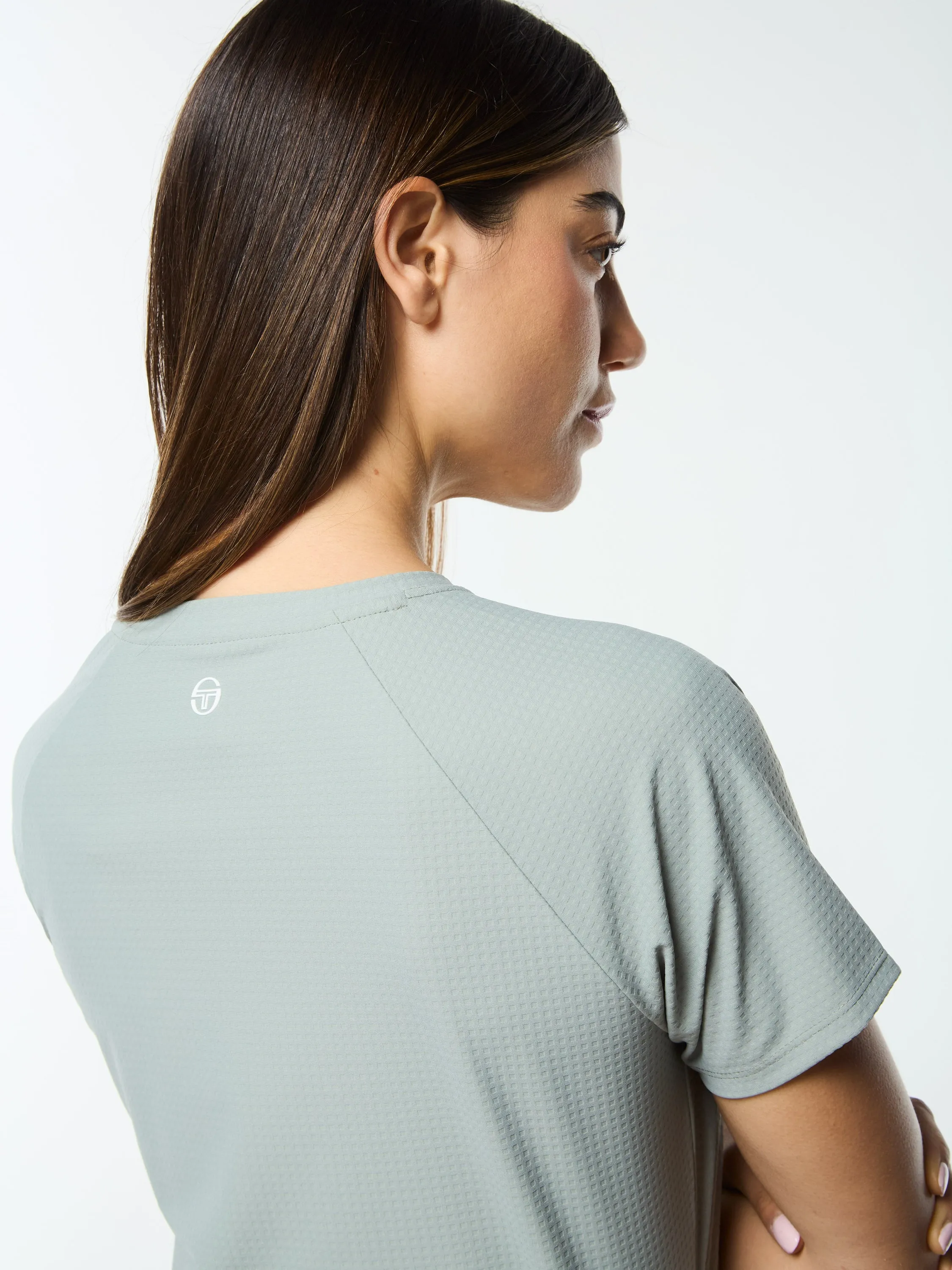 Eva Cropped Top- Slate Gray sold by Sergio Tacchini product image thumbnail 5