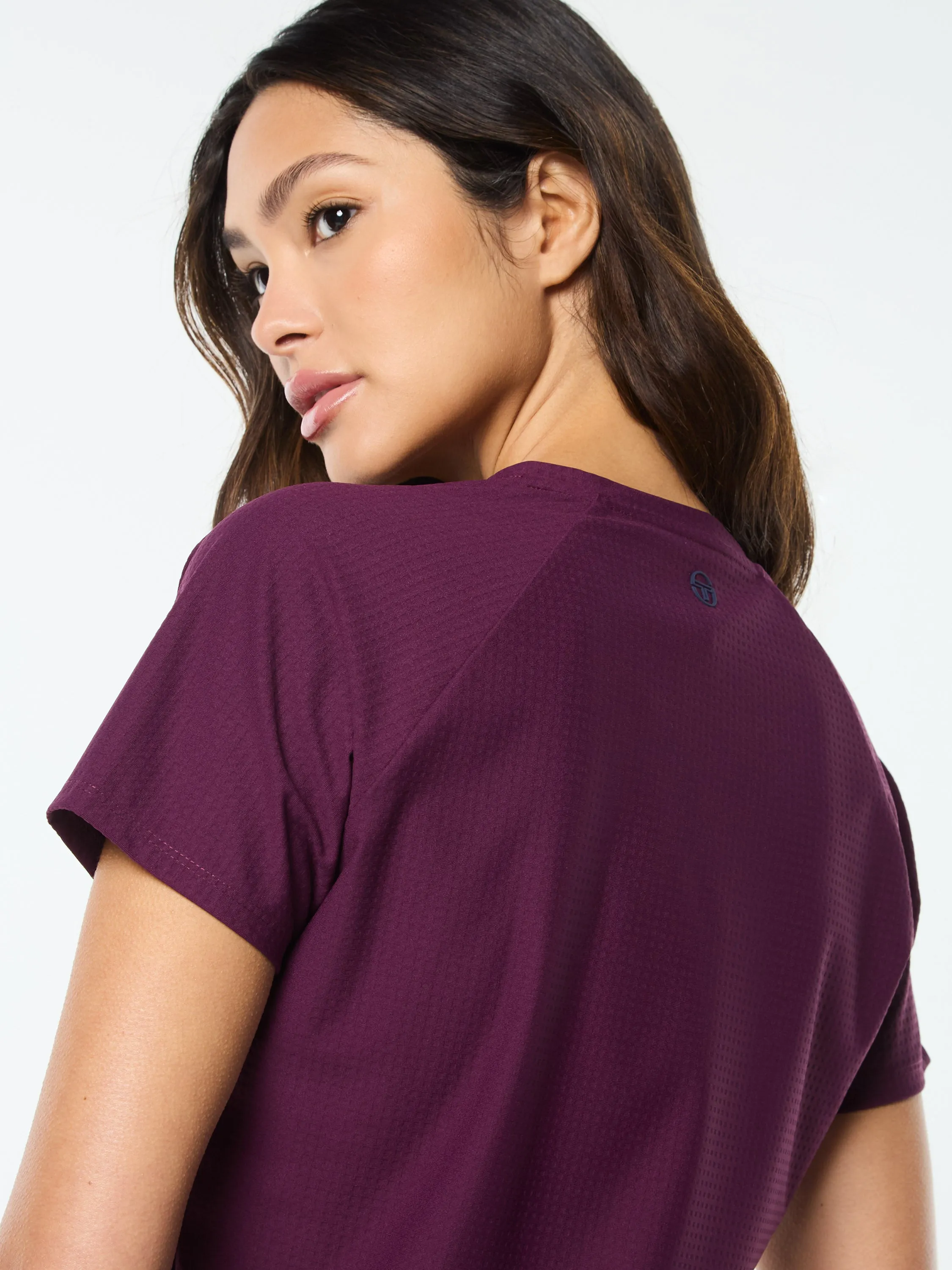 Eva Cropped Top- Potent Purple sold by Sergio Tacchini product image thumbnail 5