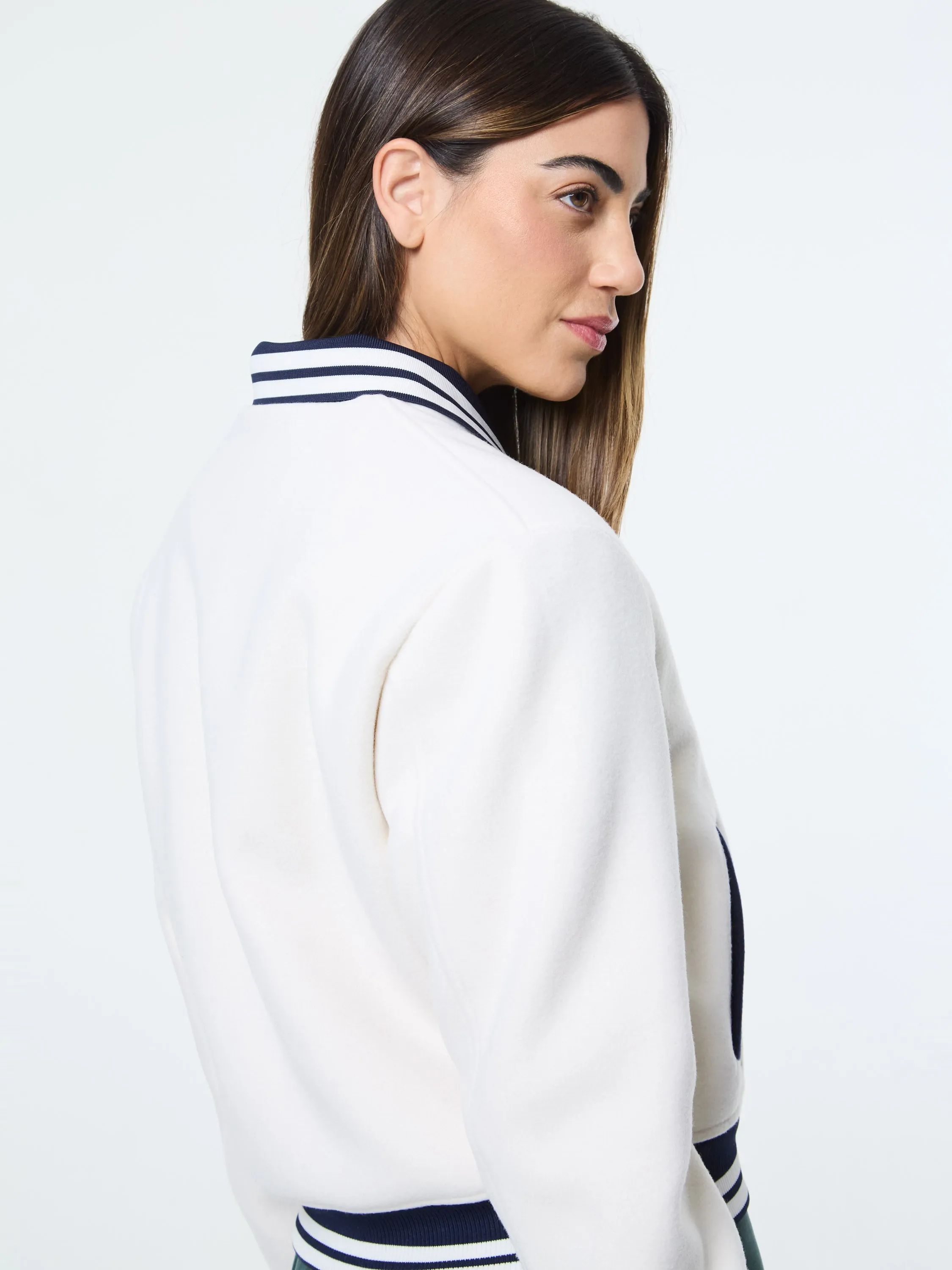 Marisa Varsity Jacket- Gardenia sold by Sergio Tacchini product image thumbnail 5