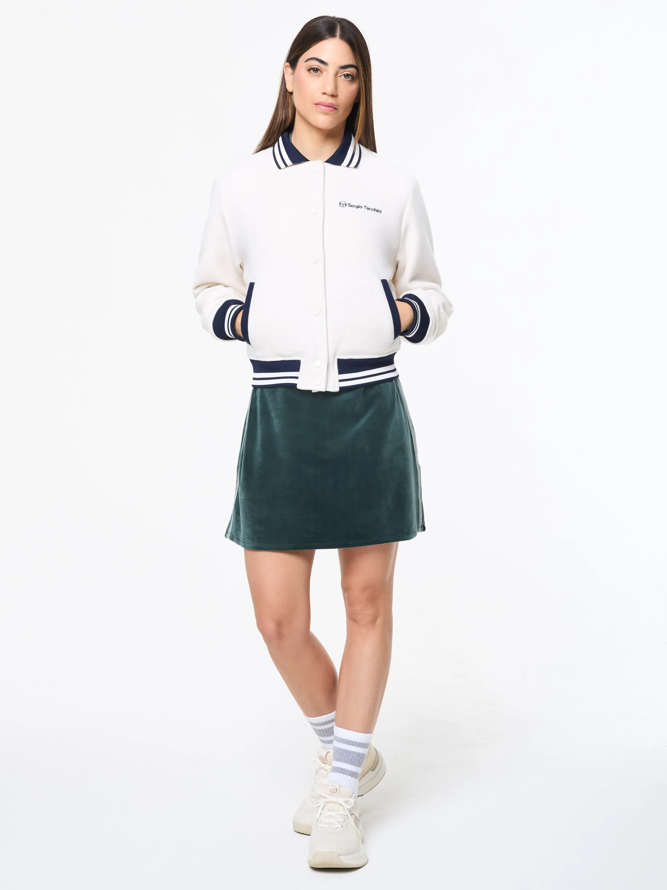 Marisa Varsity Jacket- Gardenia sold by Sergio Tacchini product image thumbnail 2