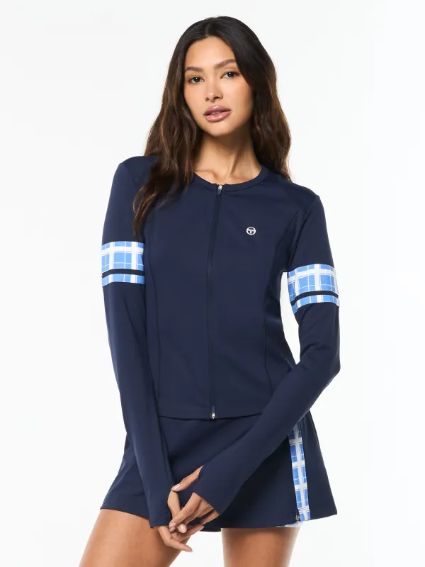 Lara Contour Jacket- Maritime Blue made by Sergio Tacchini