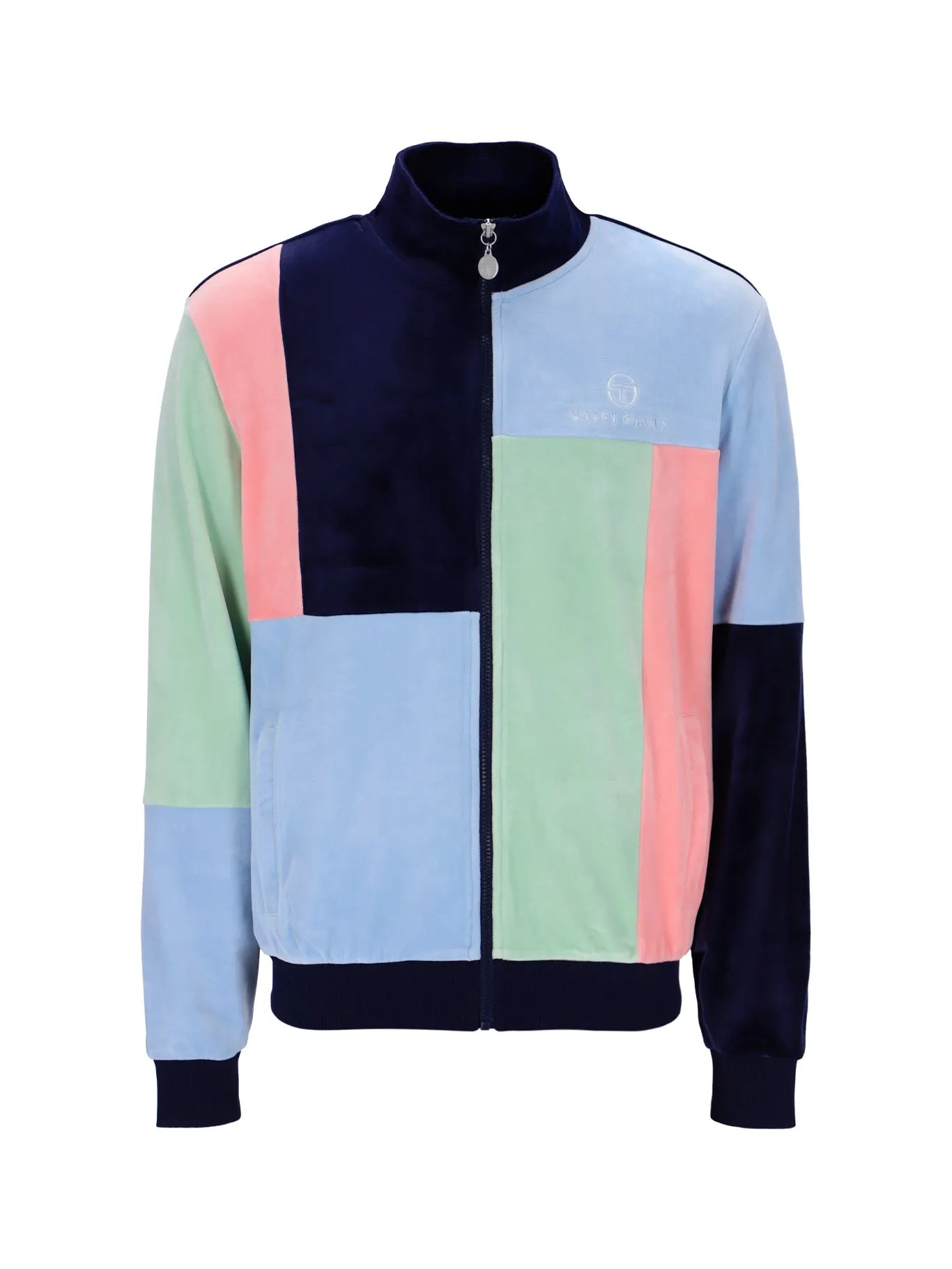 Haze Velour Track Jacket- Maritime Blue sold by Sergio Tacchini