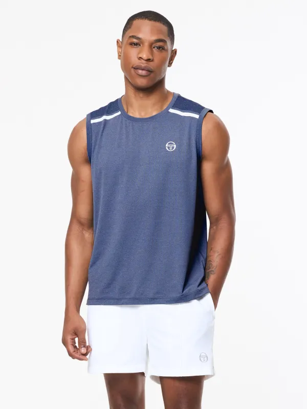 Attivo Damarindo Tank- Maritime Blue sold by Sergio Tacchini