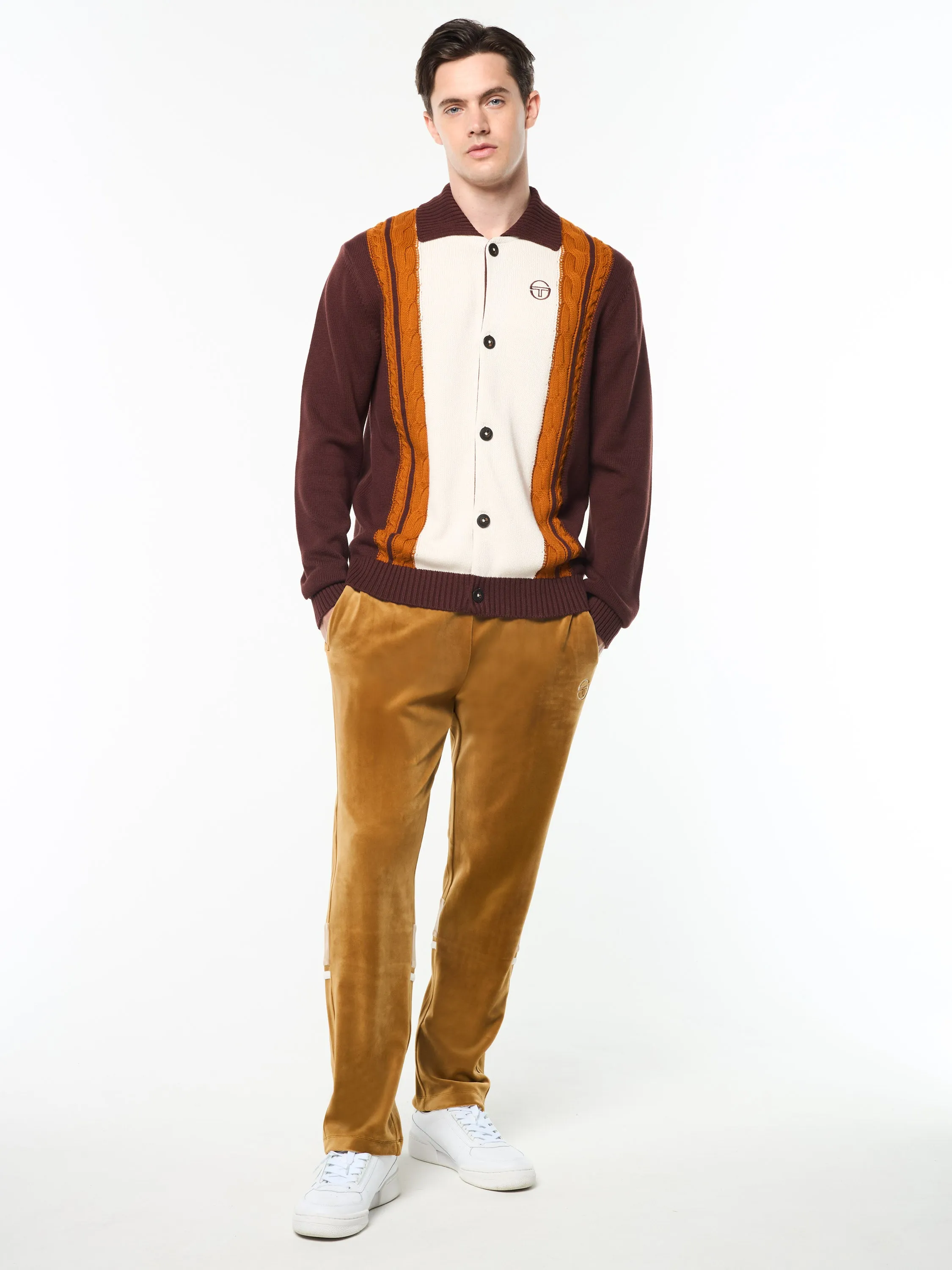 Bruni Knit Cardigan- Bitter Chocolate sold by Sergio Tacchini product image thumbnail 2