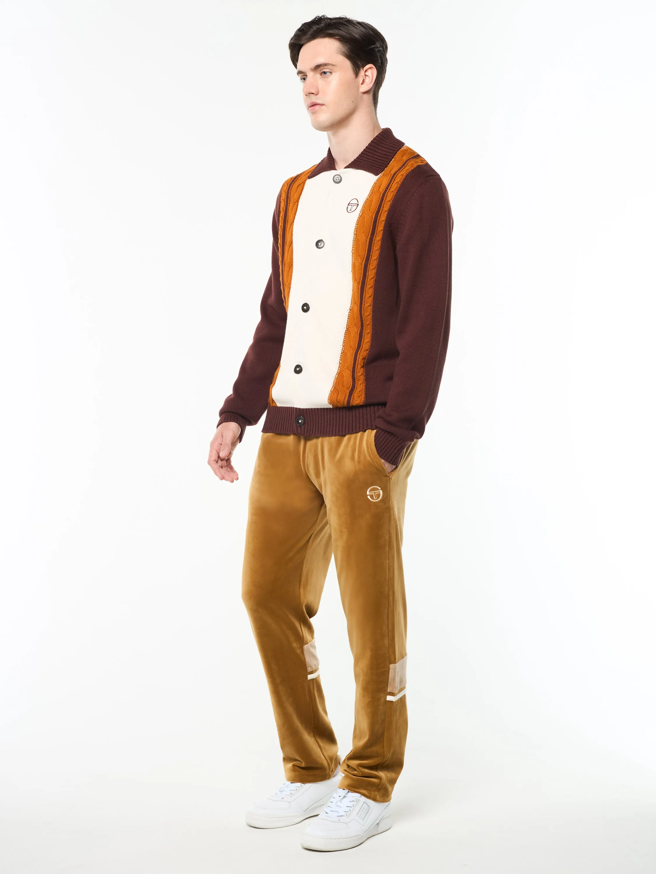 Bruni Knit Cardigan- Bitter Chocolate sold by Sergio Tacchini product image thumbnail 3