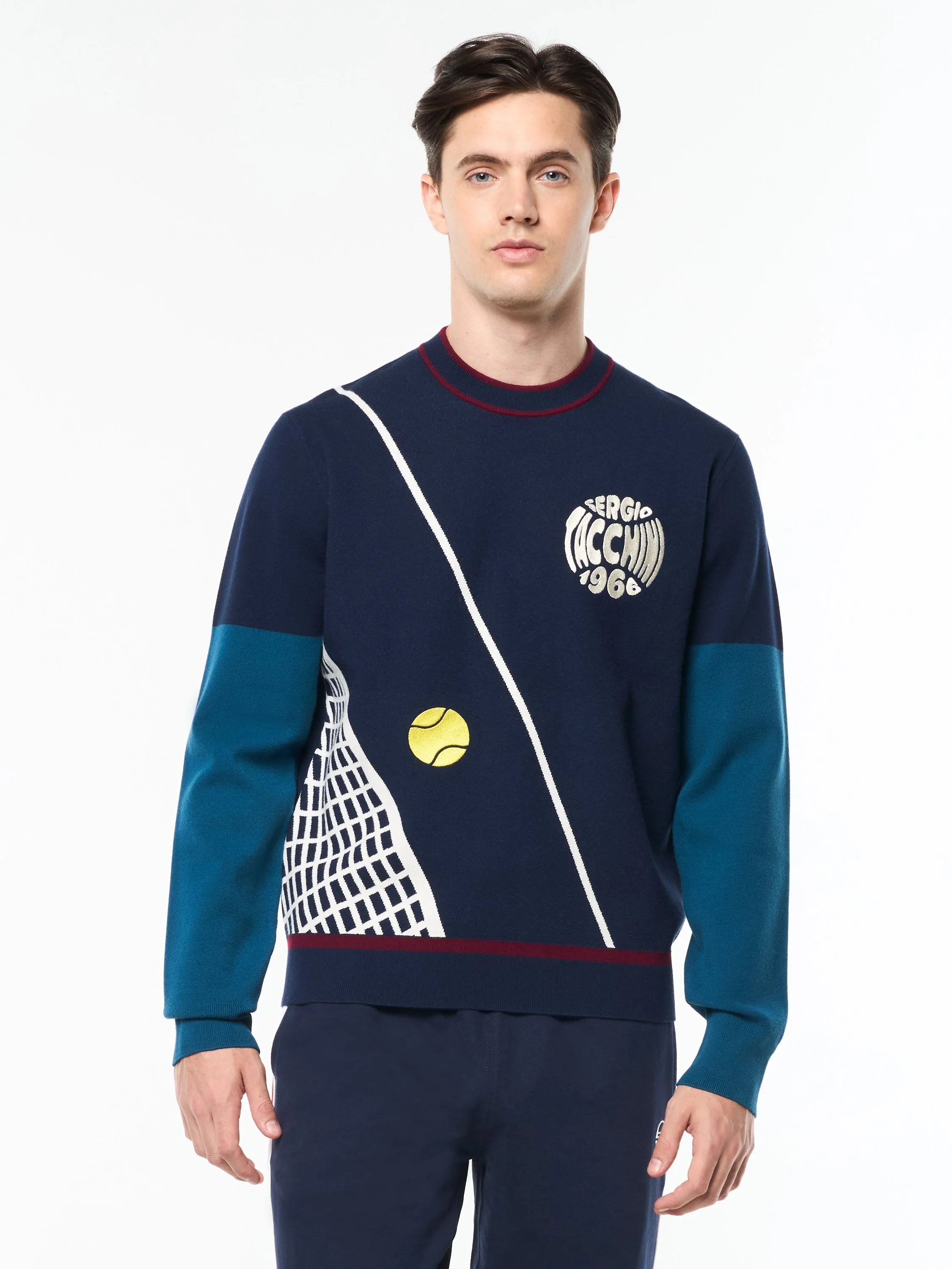 Nota Crewneck- Maritime Blue sold by Sergio Tacchini