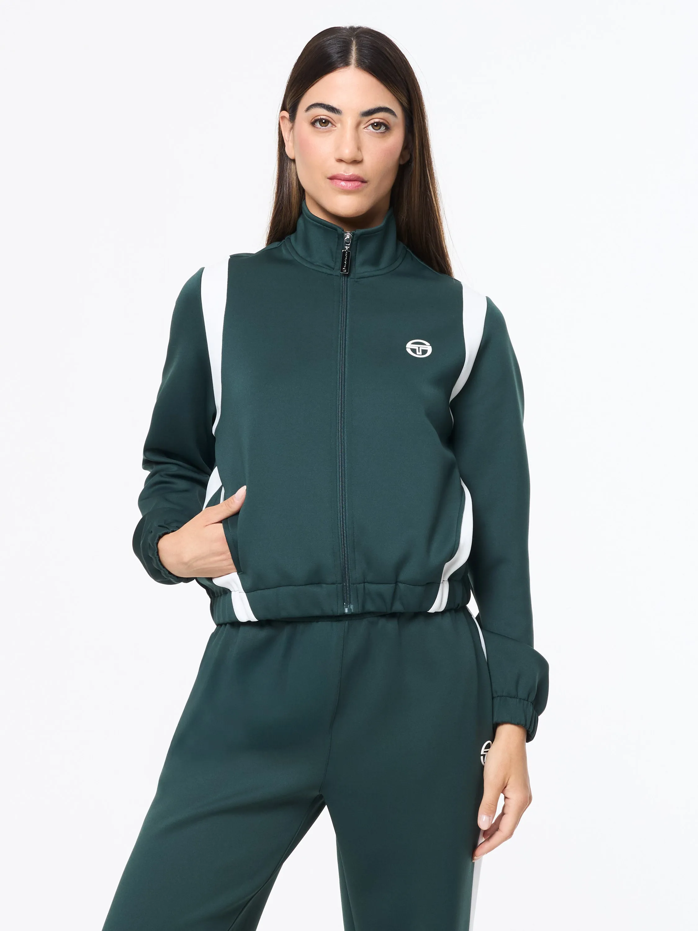 Anna Track Jacket- Green Gables sold by Sergio Tacchini