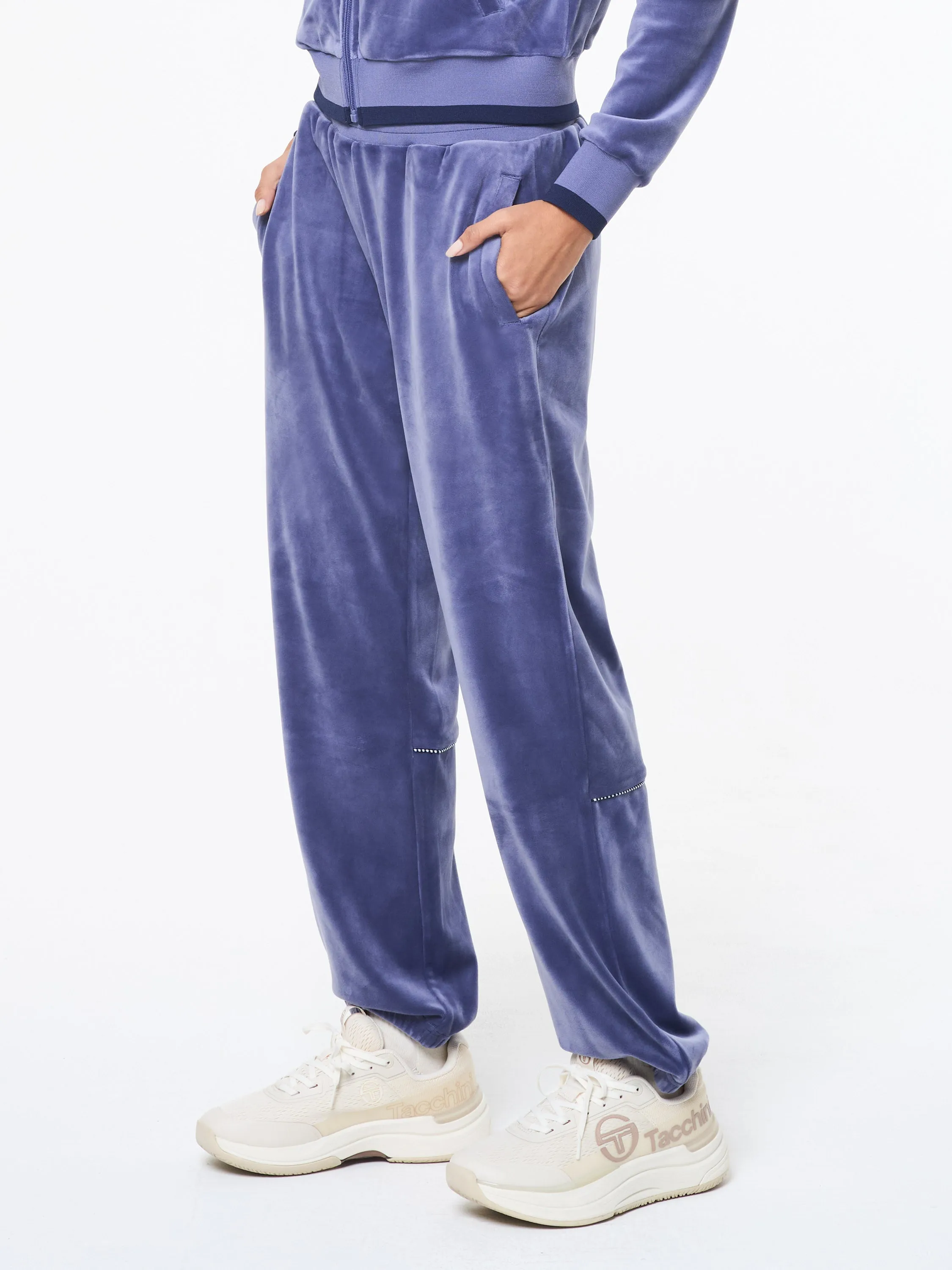 Leta Velour Pant- Heron sold by Sergio Tacchini