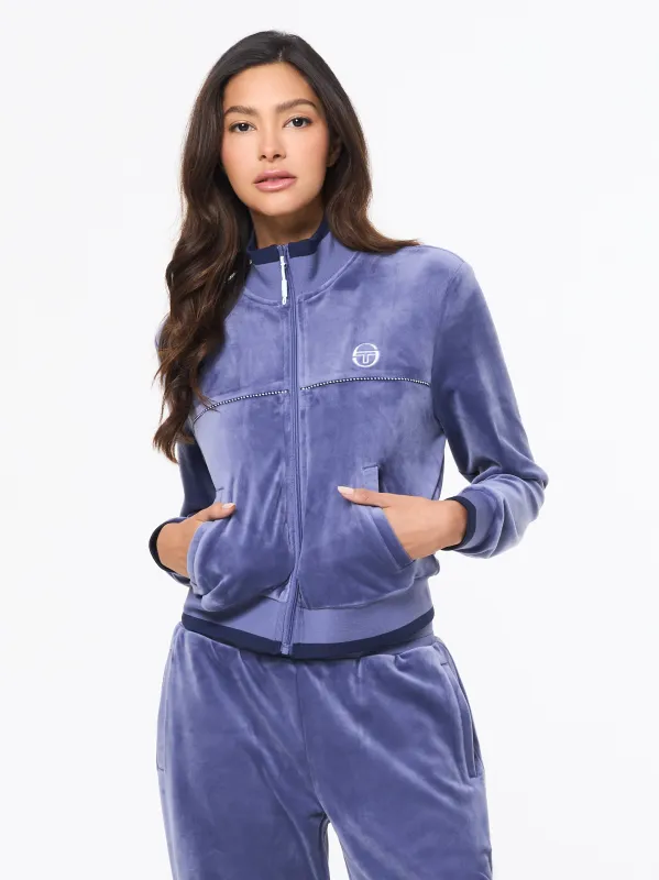 Leta Velour Jacket-Heron sold by Sergio Tacchini