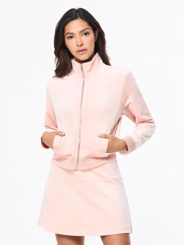 Piera Velour Track Jacket- Evening Sand sold by Sergio Tacchini