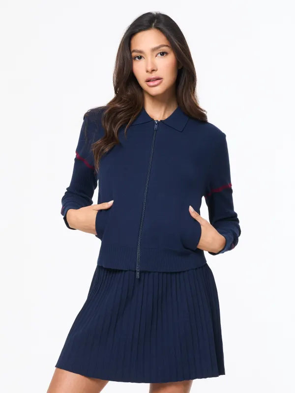 Nota Knit Jacket- Maritime Blue sold by Sergio Tacchini