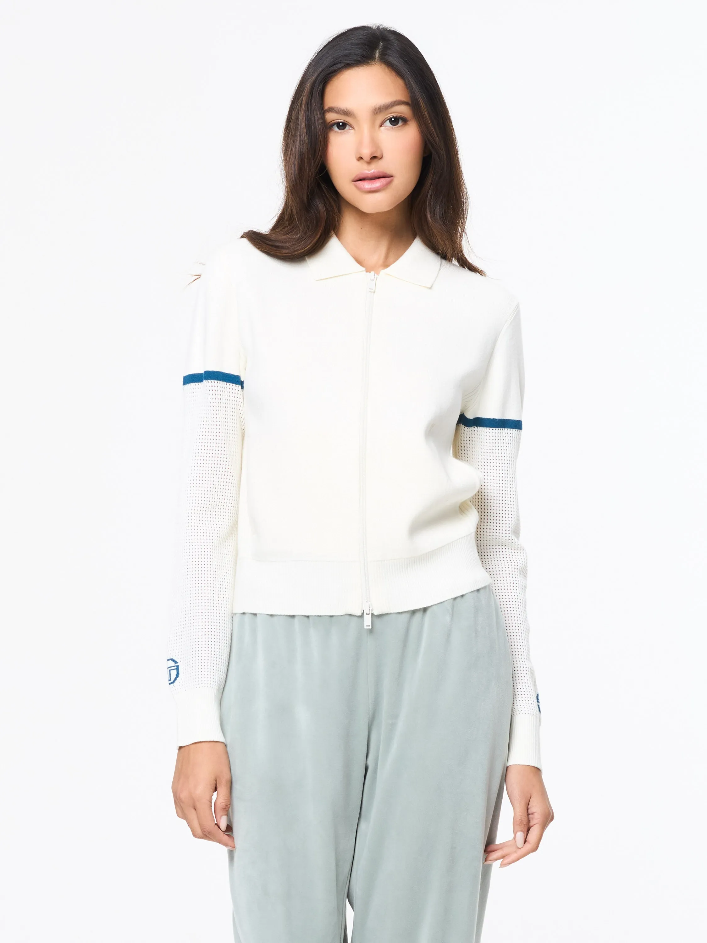 Nota Knit Jacket- Gardenia sold by Sergio Tacchini
