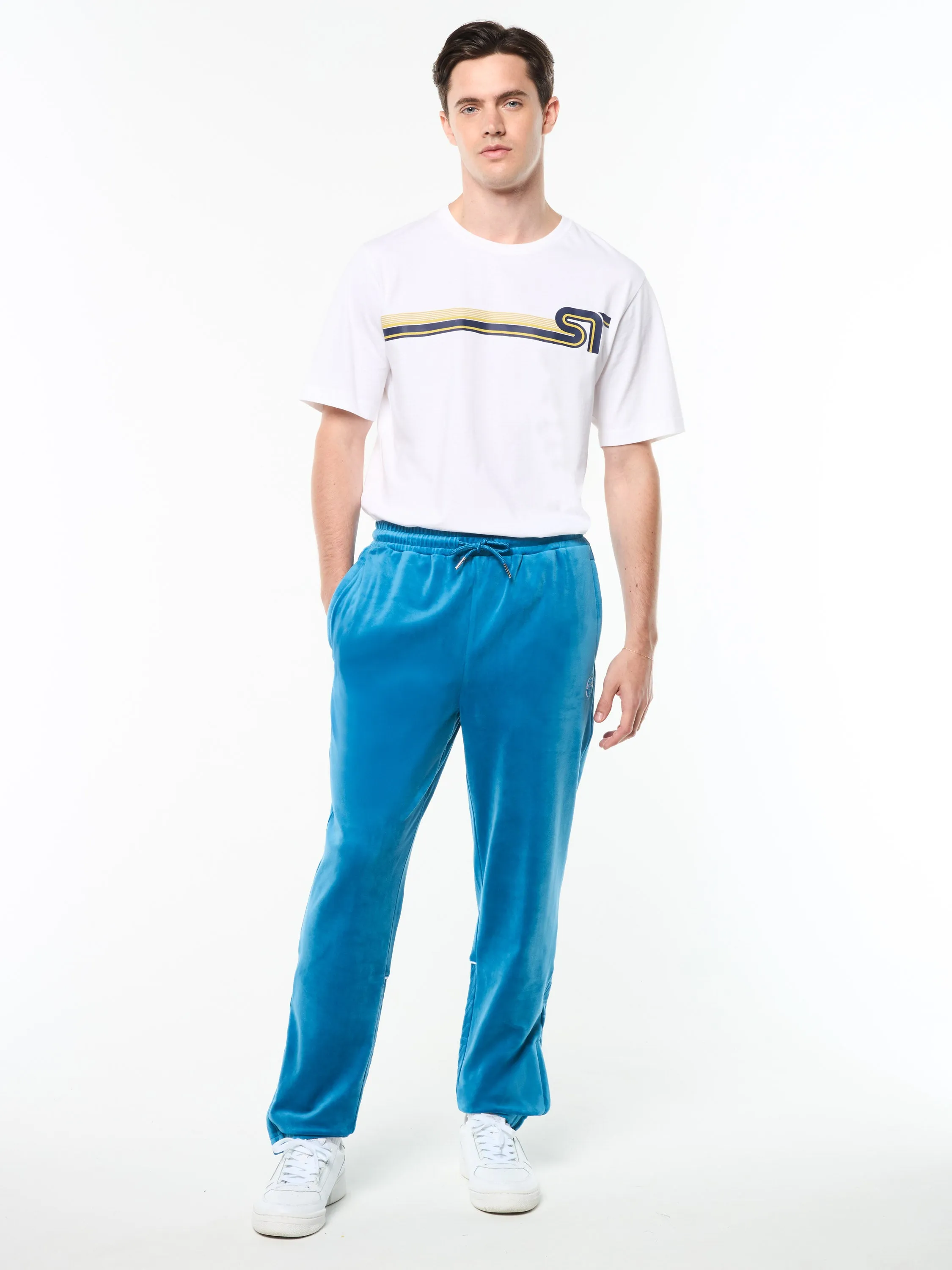 Bandiera Track Pant- Mykonos Blue sold by Sergio Tacchini product image thumbnail 3