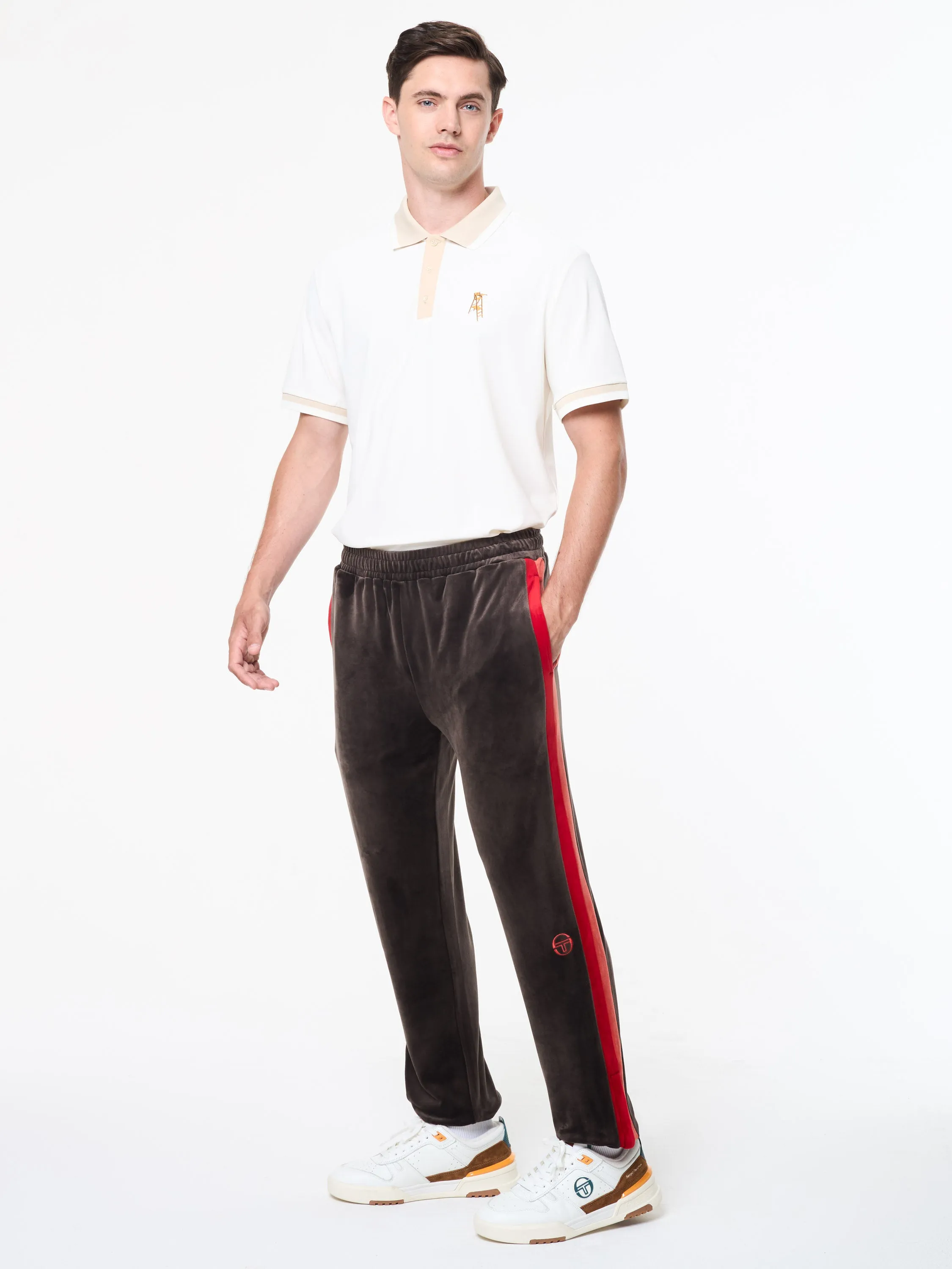 Banda Velour Track Pant- Mulch sold by Sergio Tacchini product image thumbnail 3