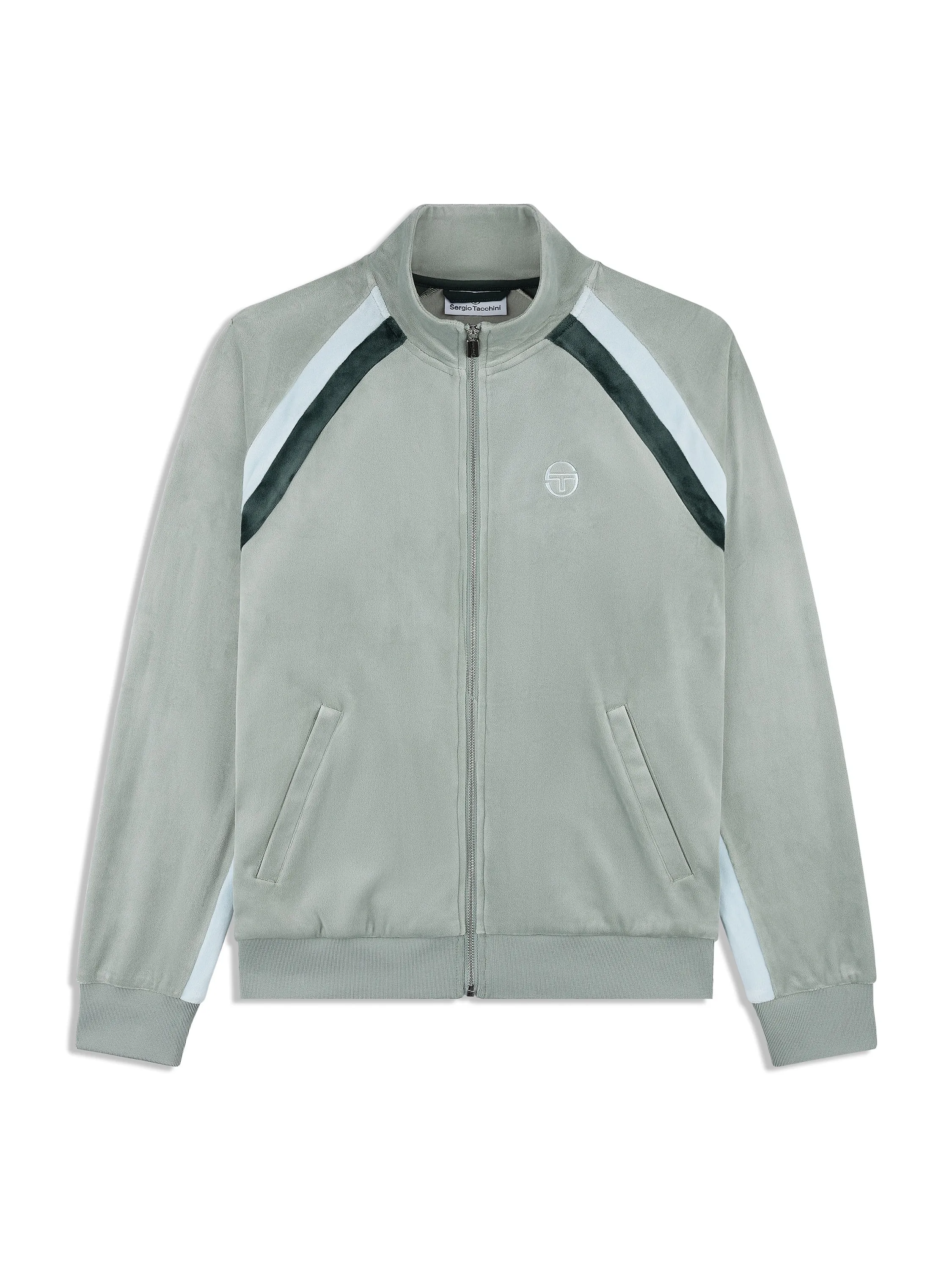 Banda Velour Track Jacket- Slate Gray sold by Sergio Tacchini
