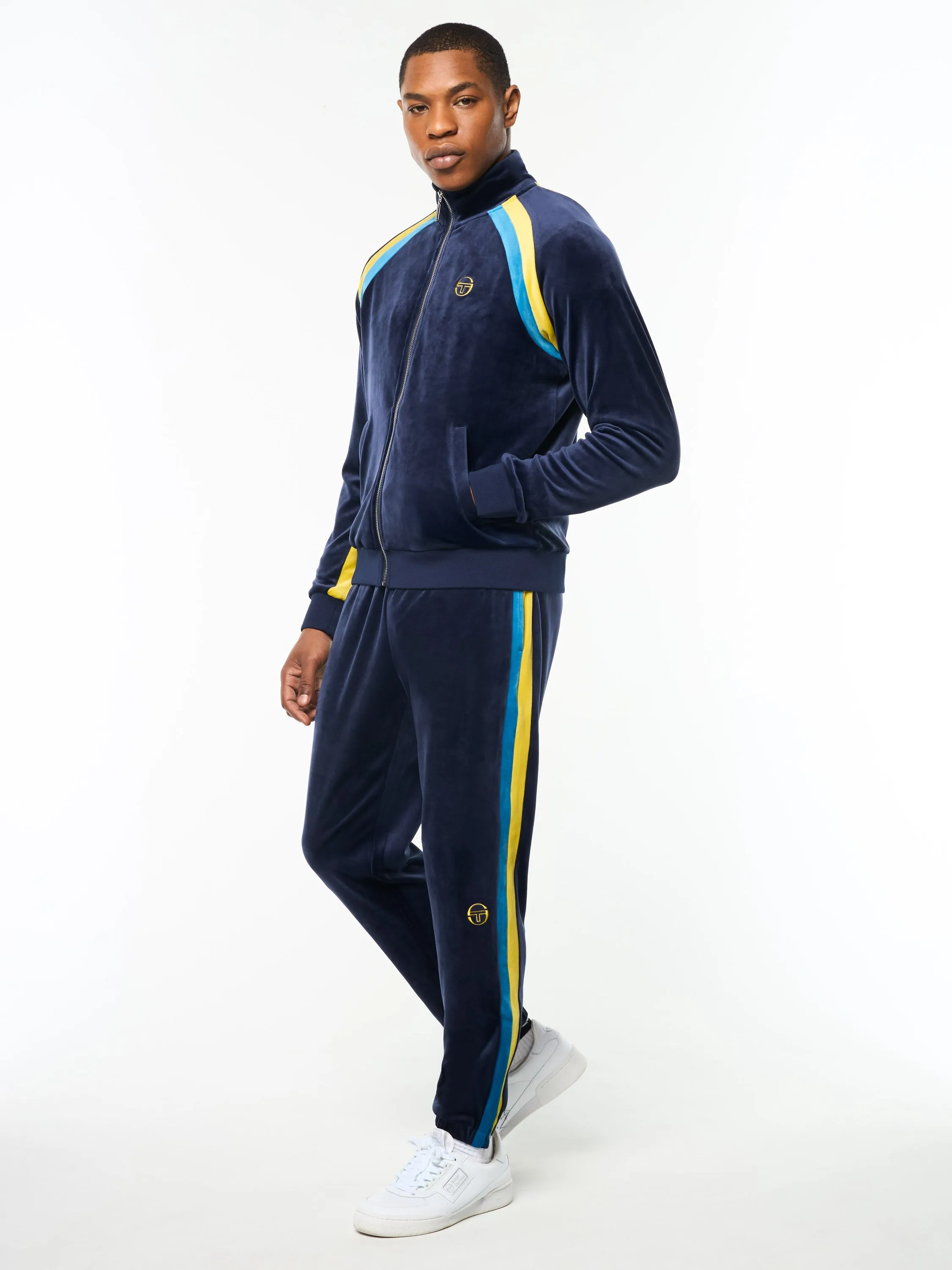 Banda Velour Track Jacket- Maritime Blue sold by Sergio Tacchini product image thumbnail 4