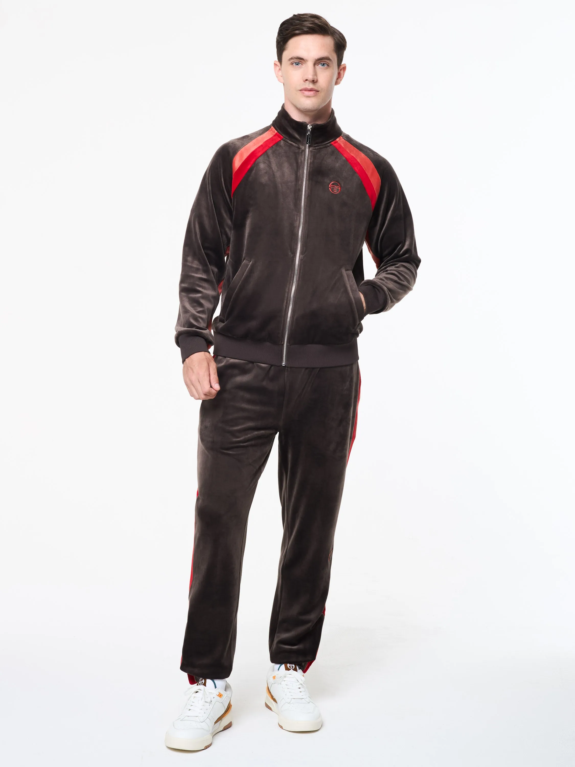 Banda Velour Track Jacket- Mulch sold by Sergio Tacchini product image thumbnail 3