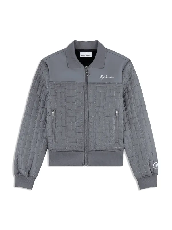 Anji Quilted Track Jacket- Quiet Shade sold by Sergio Tacchini