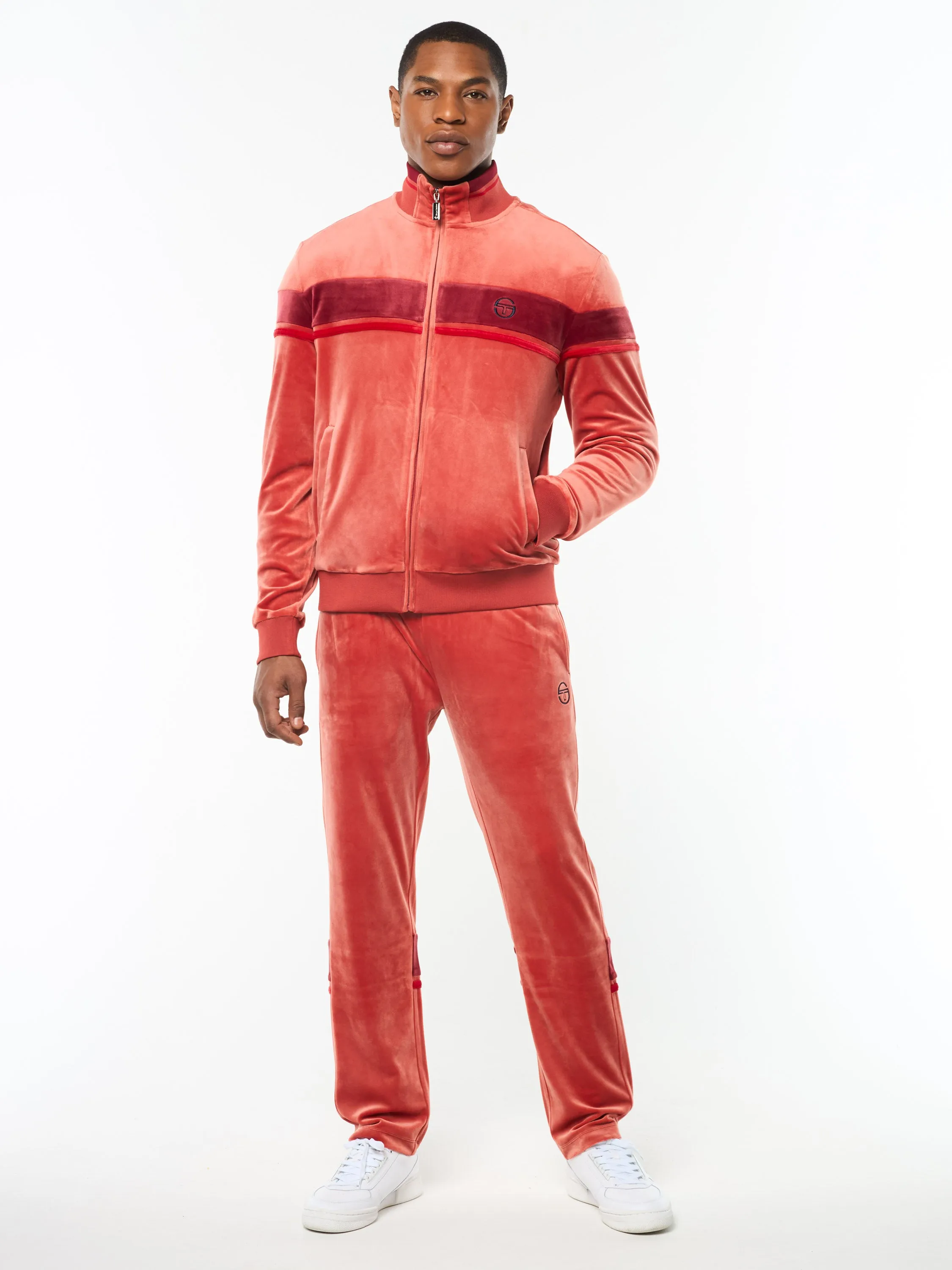 Damarindo Velour Track Jacket- Hot Sauce sold by Sergio Tacchini product image thumbnail 3