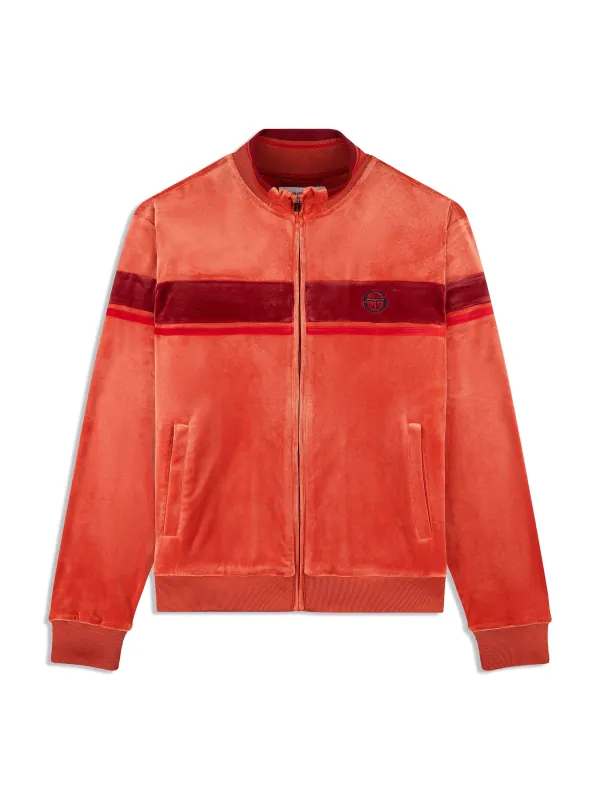 Damarindo Velour Track Jacket- Hot Sauce sold by Sergio Tacchini