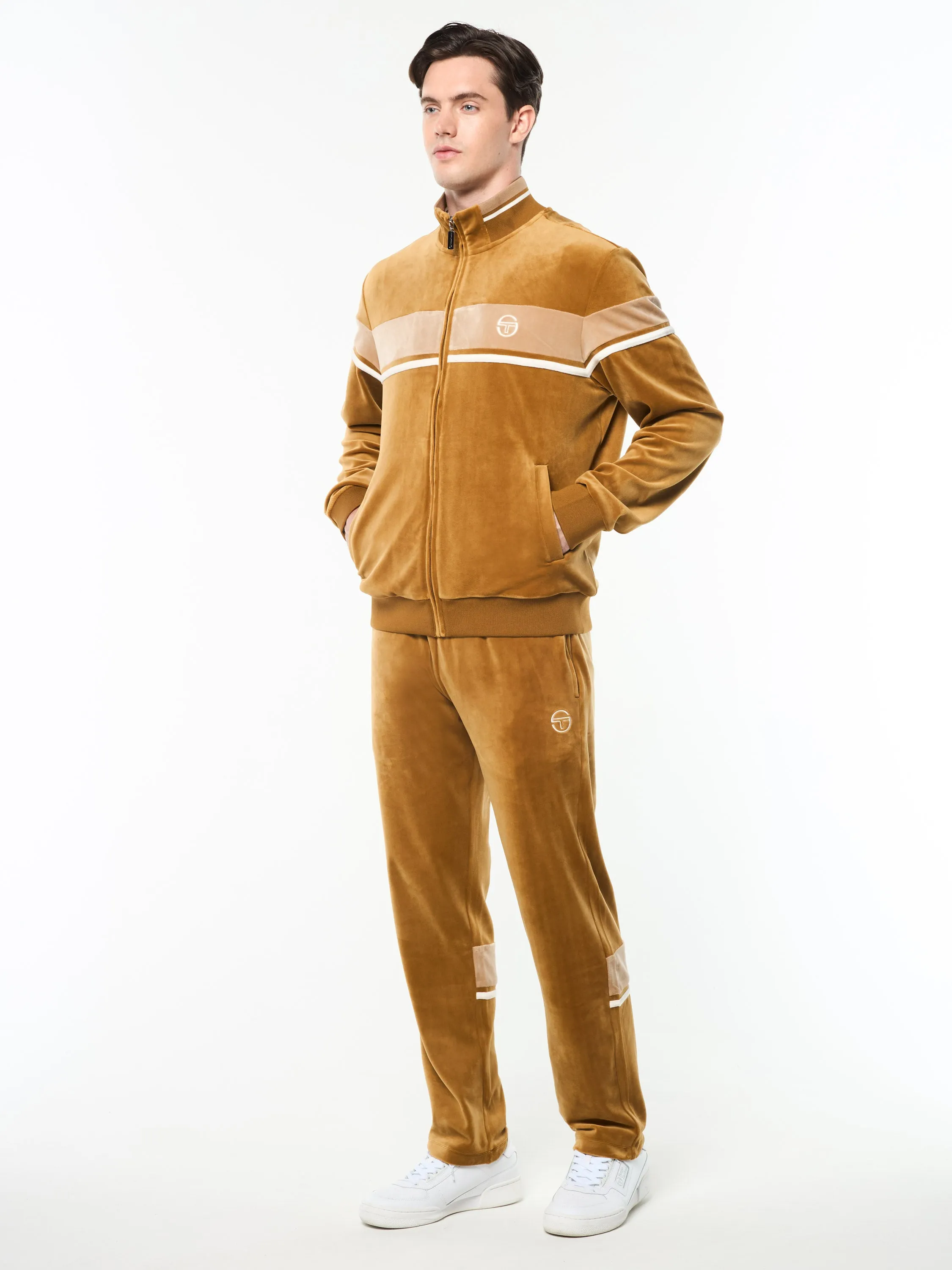 Damarindo Velour Track Jacket- Bronze Brown sold by Sergio Tacchini product image thumbnail 4