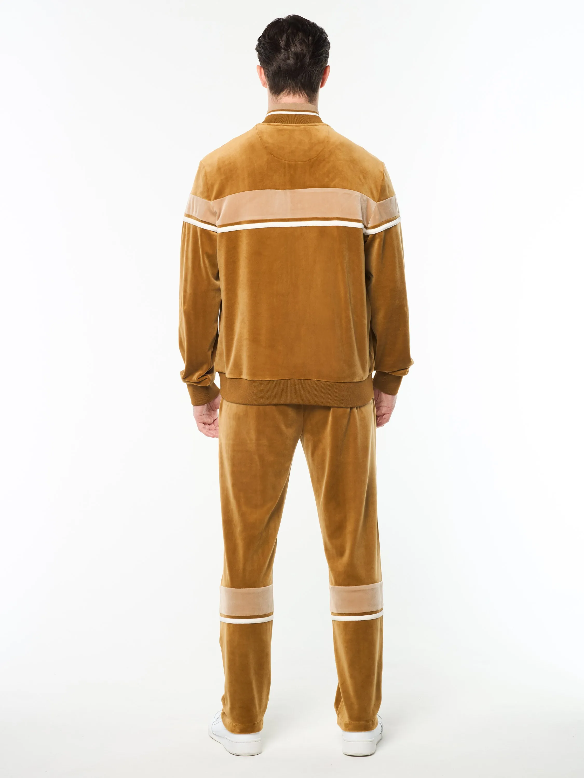 Damarindo Velour Track Jacket- Bronze Brown sold by Sergio Tacchini product image thumbnail 5