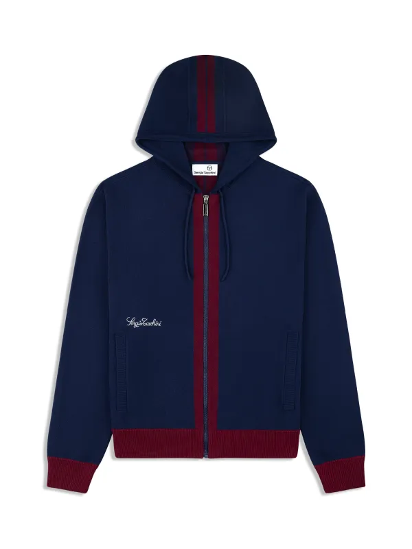 Miglia Hoodie- Maritime Blue made by Sergio Tacchini