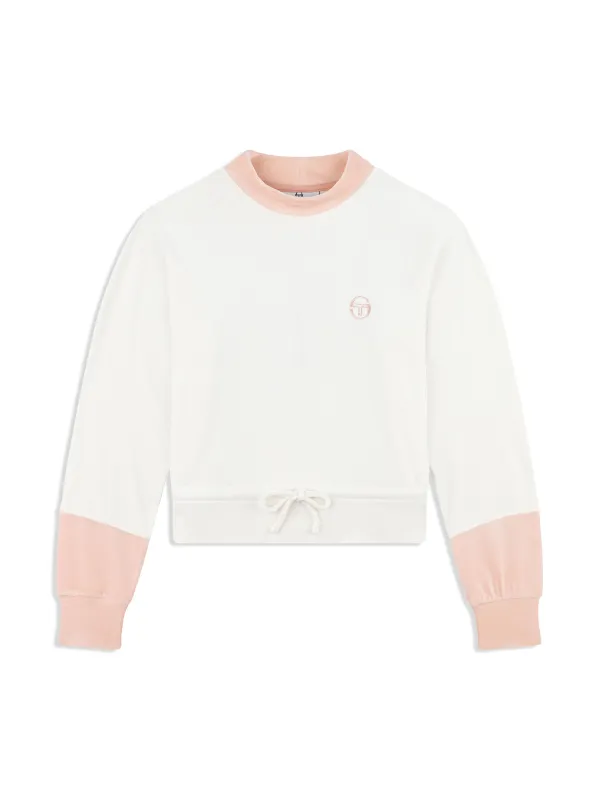 Lina Velour Top- Gardenia made by Sergio Tacchini