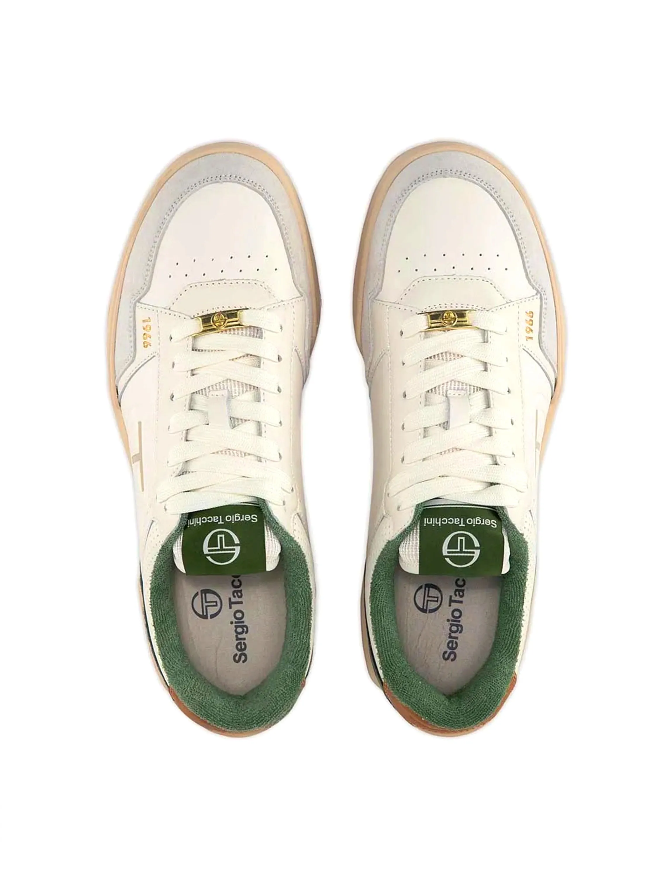 Prime Shot DA Ultra Sneaker-Antique White/Wood Ash/Garden Green sold by Sergio Tacchini product image thumbnail 3