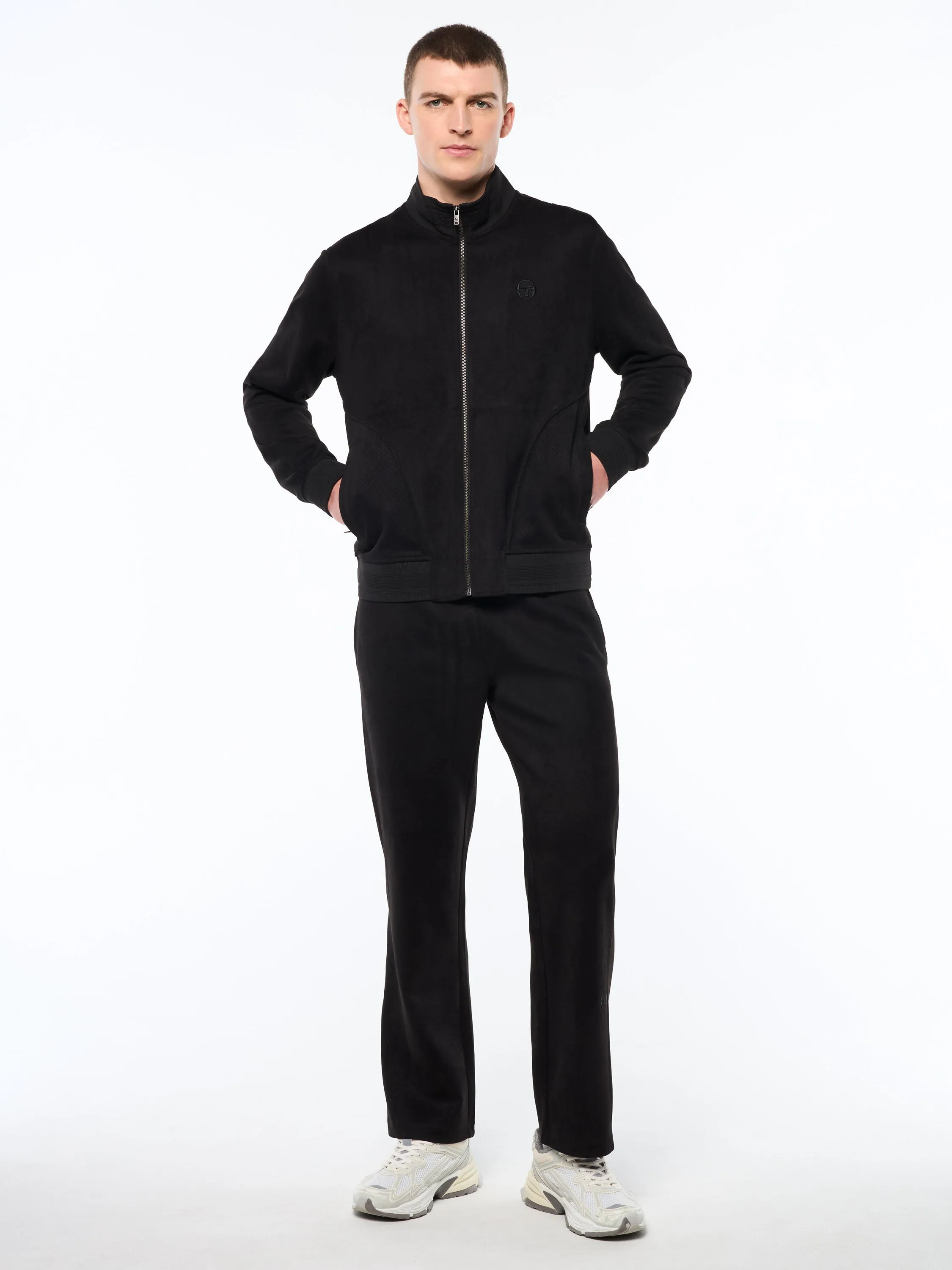 Camoscio Track Jacket- Black Beauty sold by Sergio Tacchini product image thumbnail 3
