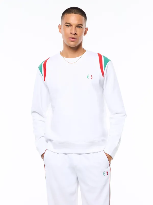 Eredita Crewneck-Brilliant White made by Sergio Tacchini